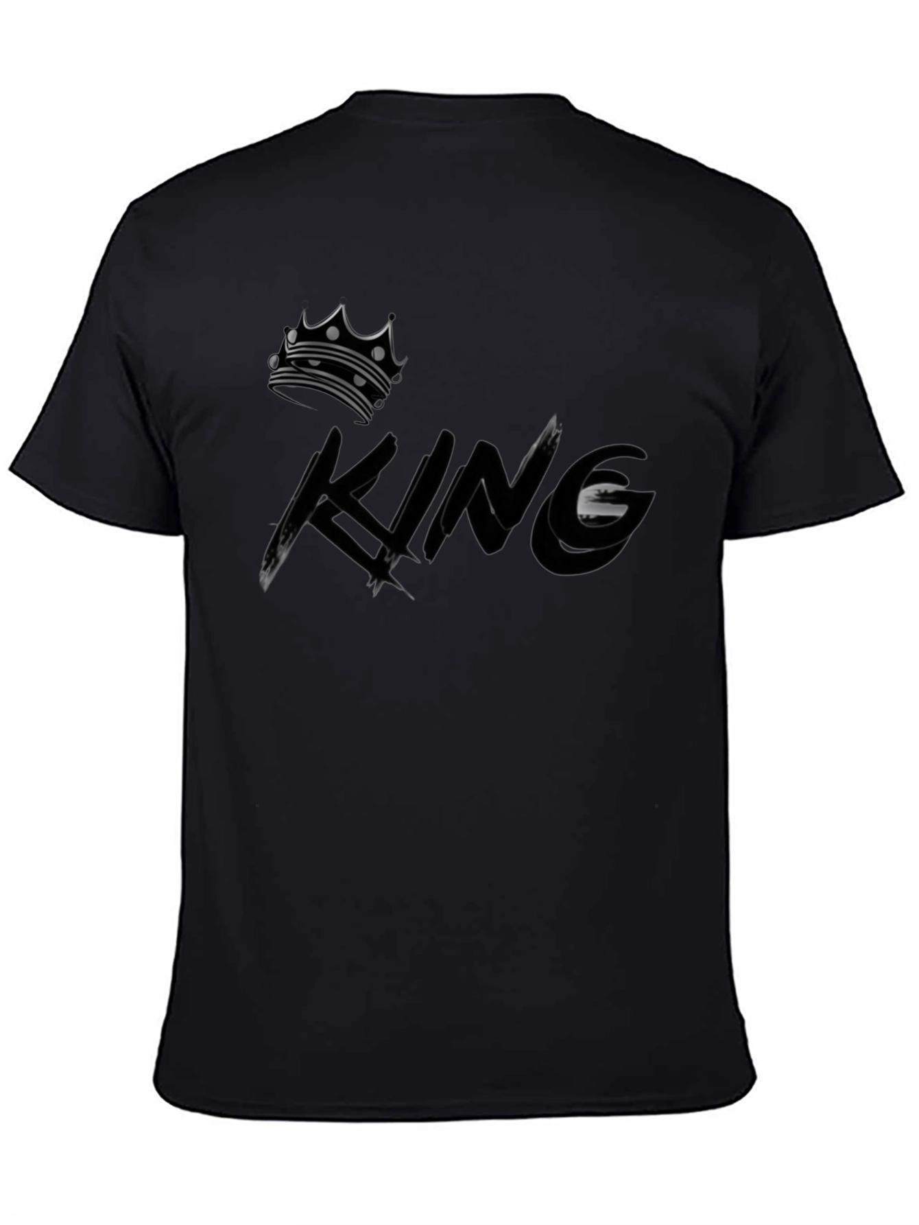 King Crown Graphic Black T-Shirt