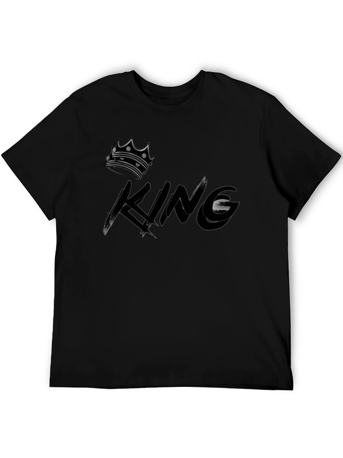 King Crown Graphic Black T-Shirt