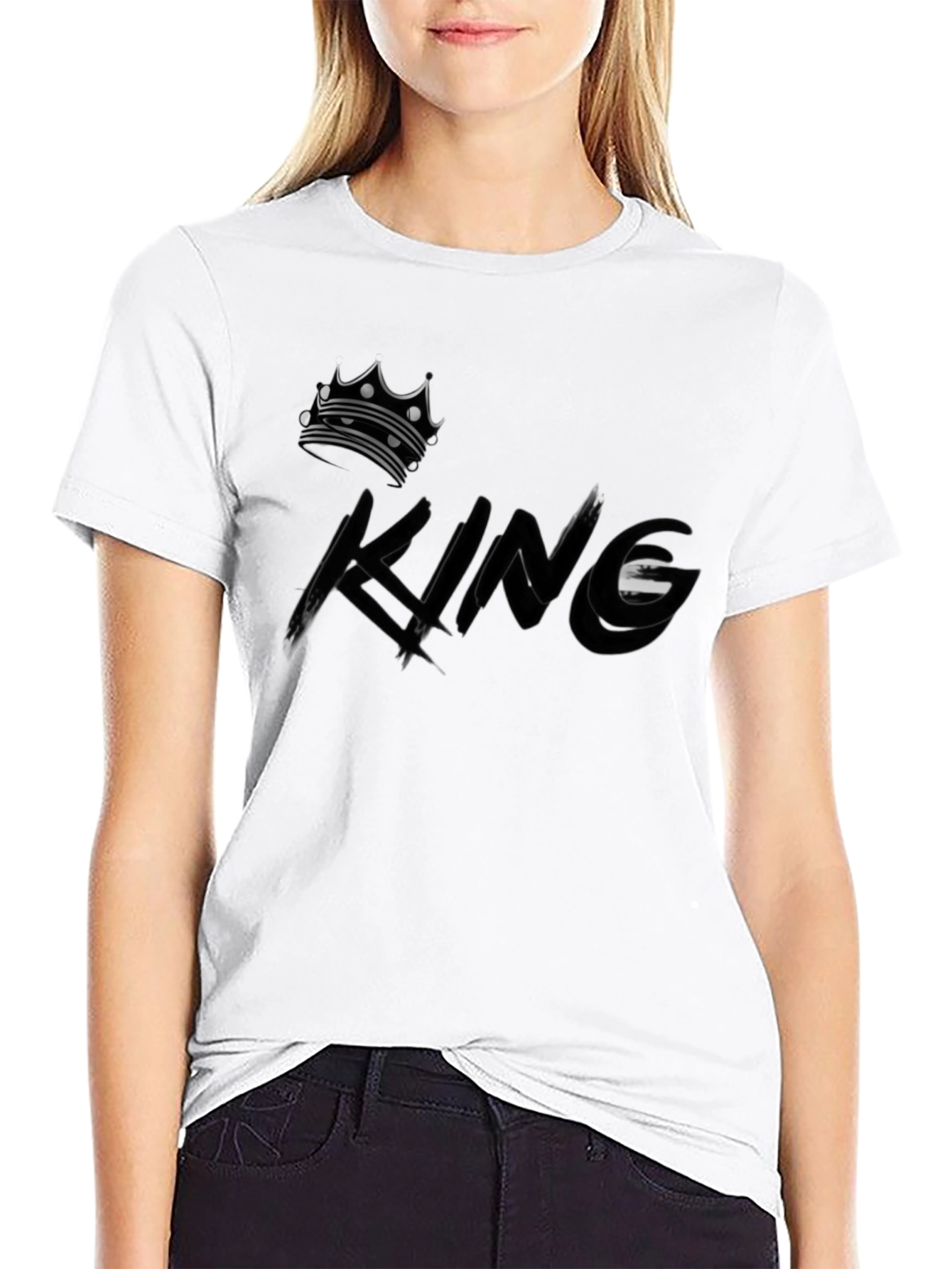 King Crown Graphic Black T-Shirt