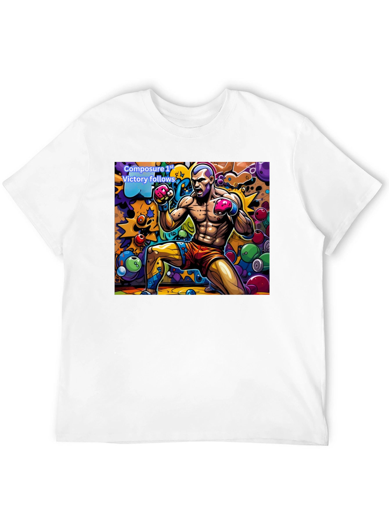 Boxing Art T-Shirt - Composure Victory Tee