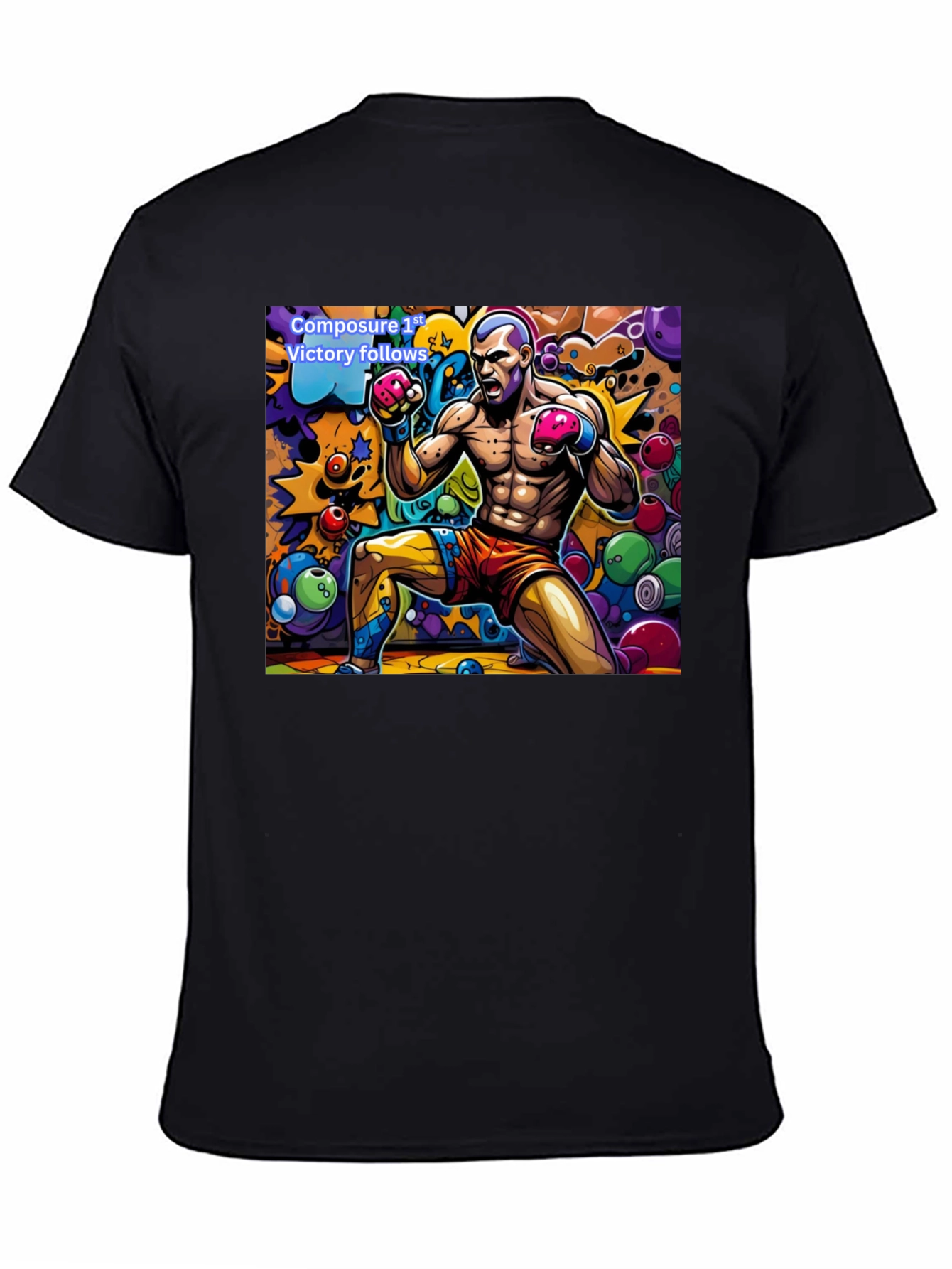 Boxing Art T-Shirt - Composure Victory Tee