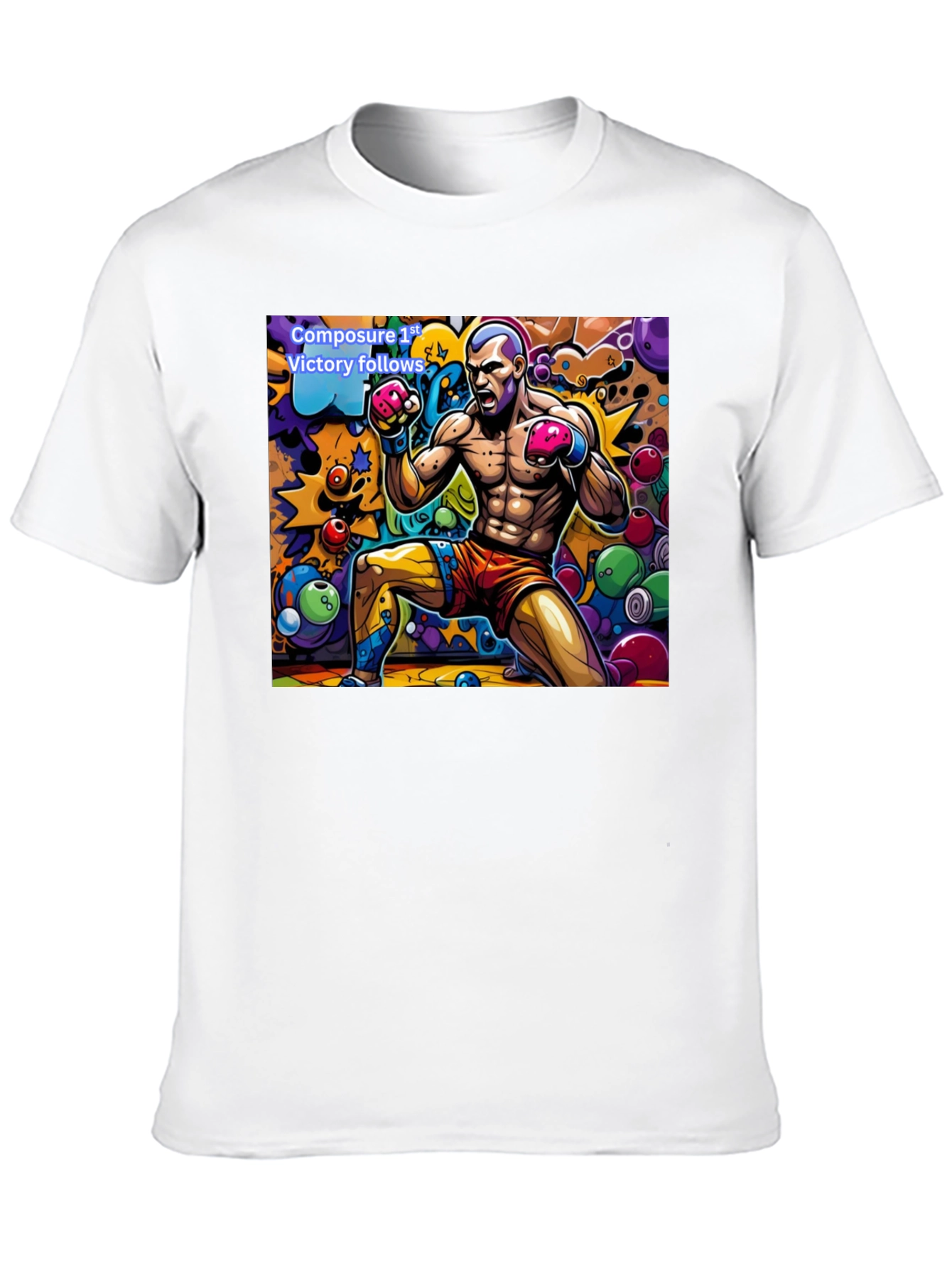 Boxing Art T-Shirt - Composure Victory Tee
