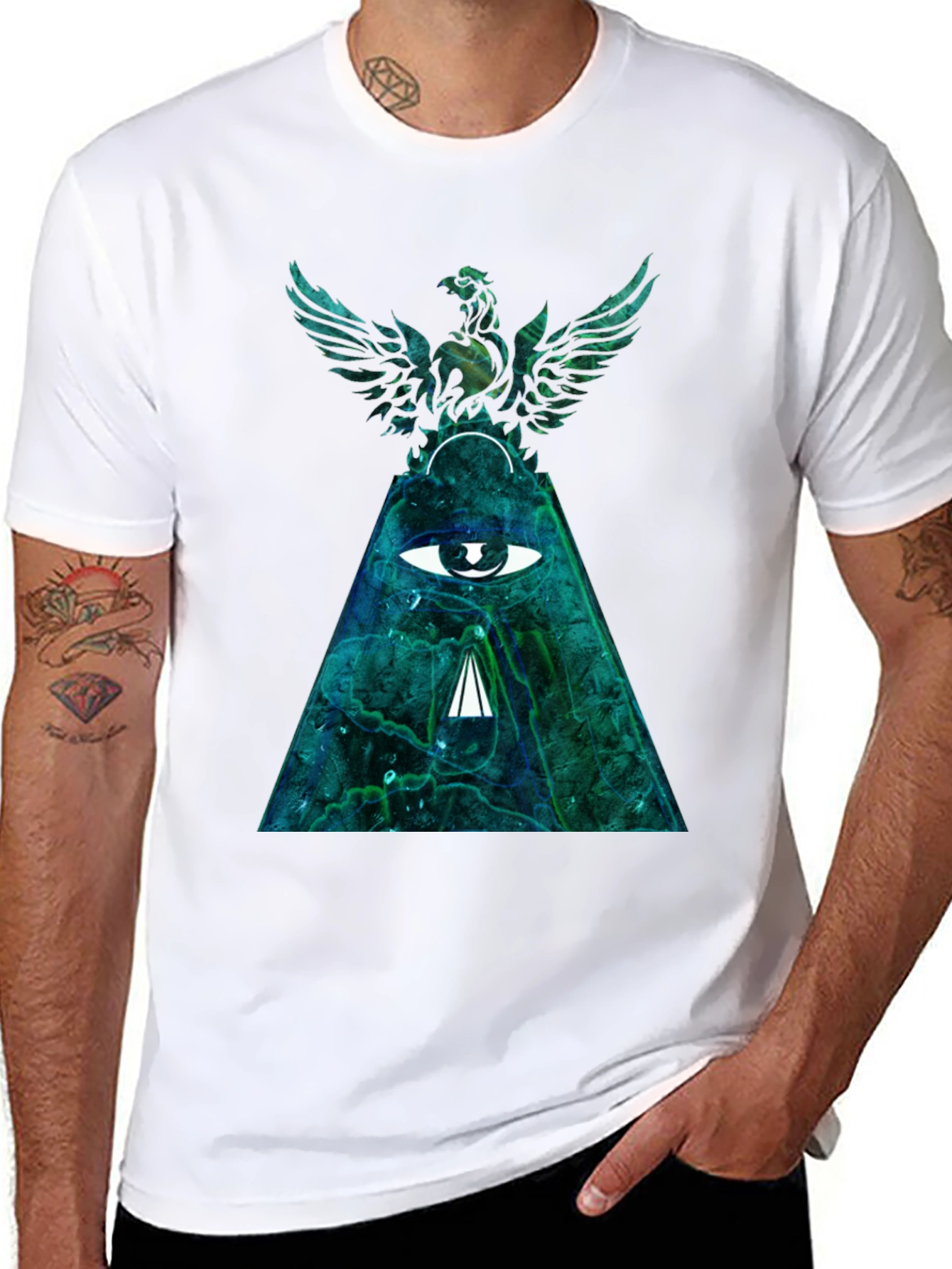 Mystic Eagle Eye Graphic Tee - Black