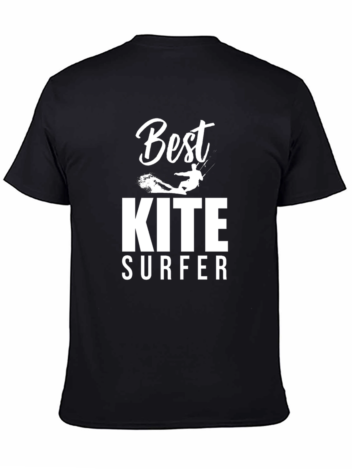 Best Kite Surfer Black T-Shirt