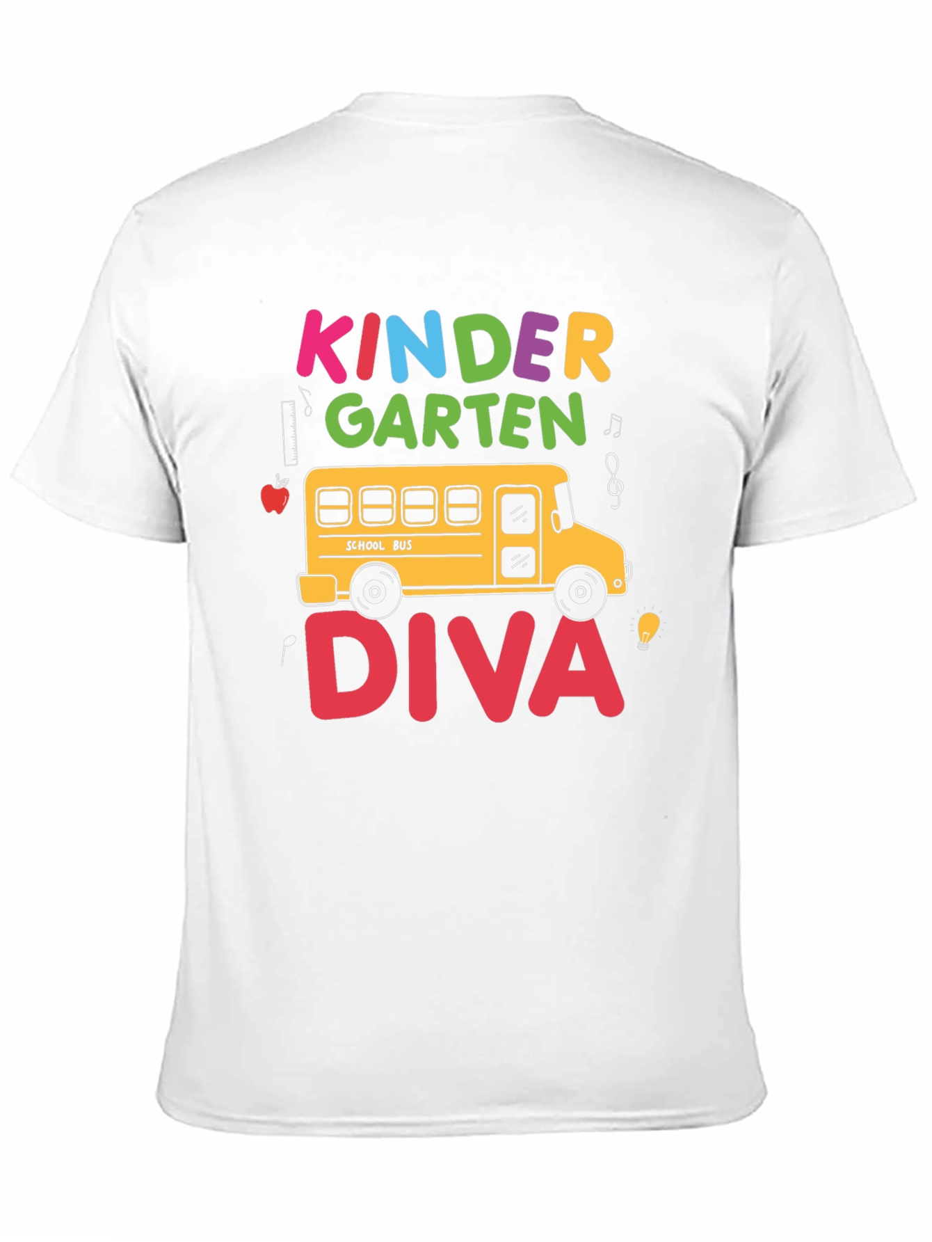 Kindergarten Diva T-Shirt School Bus Tee