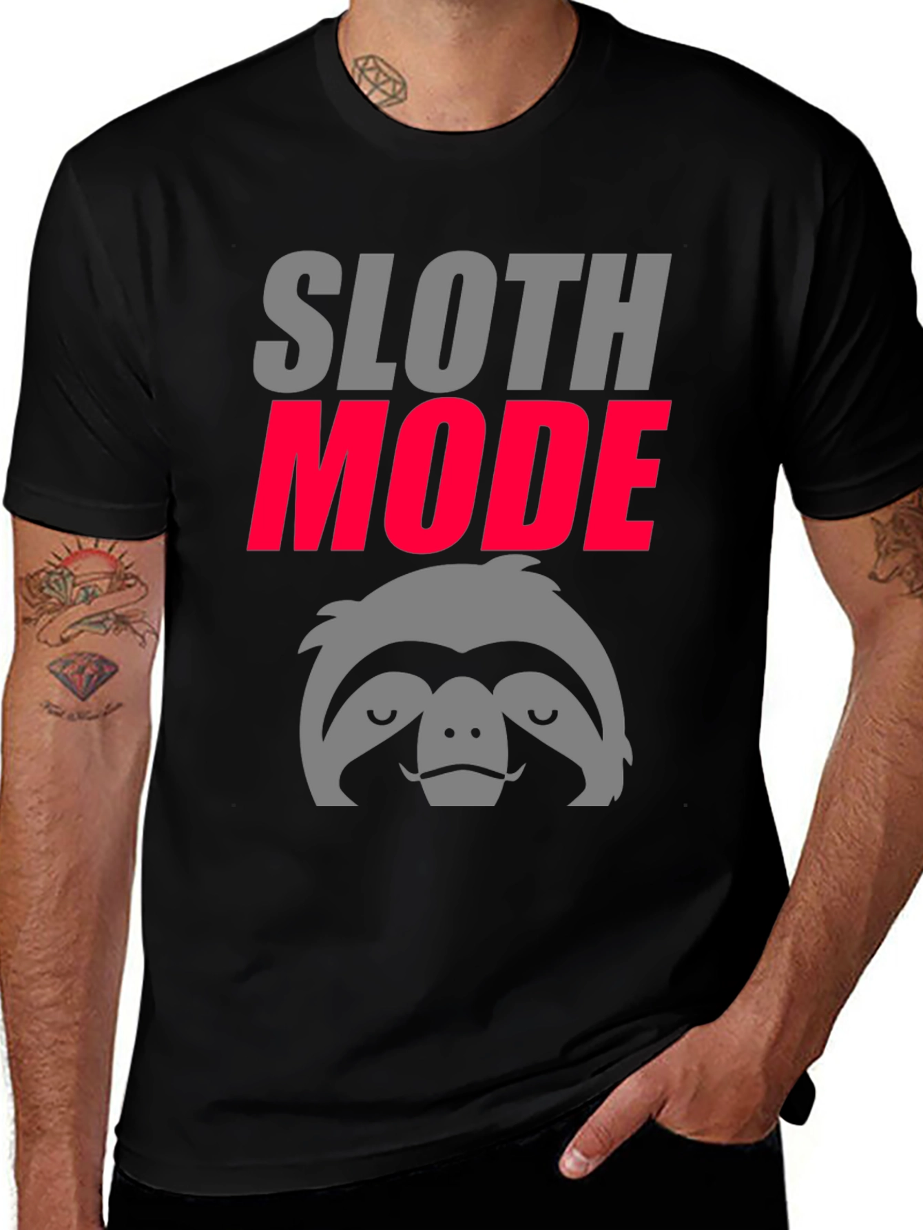 Sloth Mode Graphic Tee - Lazy Day Comfort
