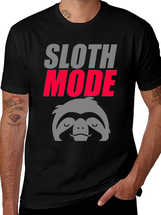 Sloth Mode Graphic Tee - Lazy Day Comfort