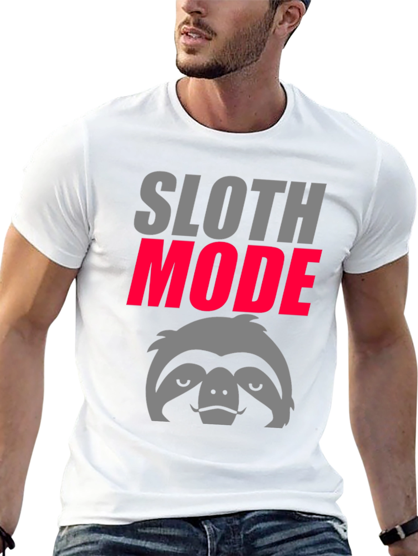 Sloth Mode Graphic Tee - Lazy Day Comfort