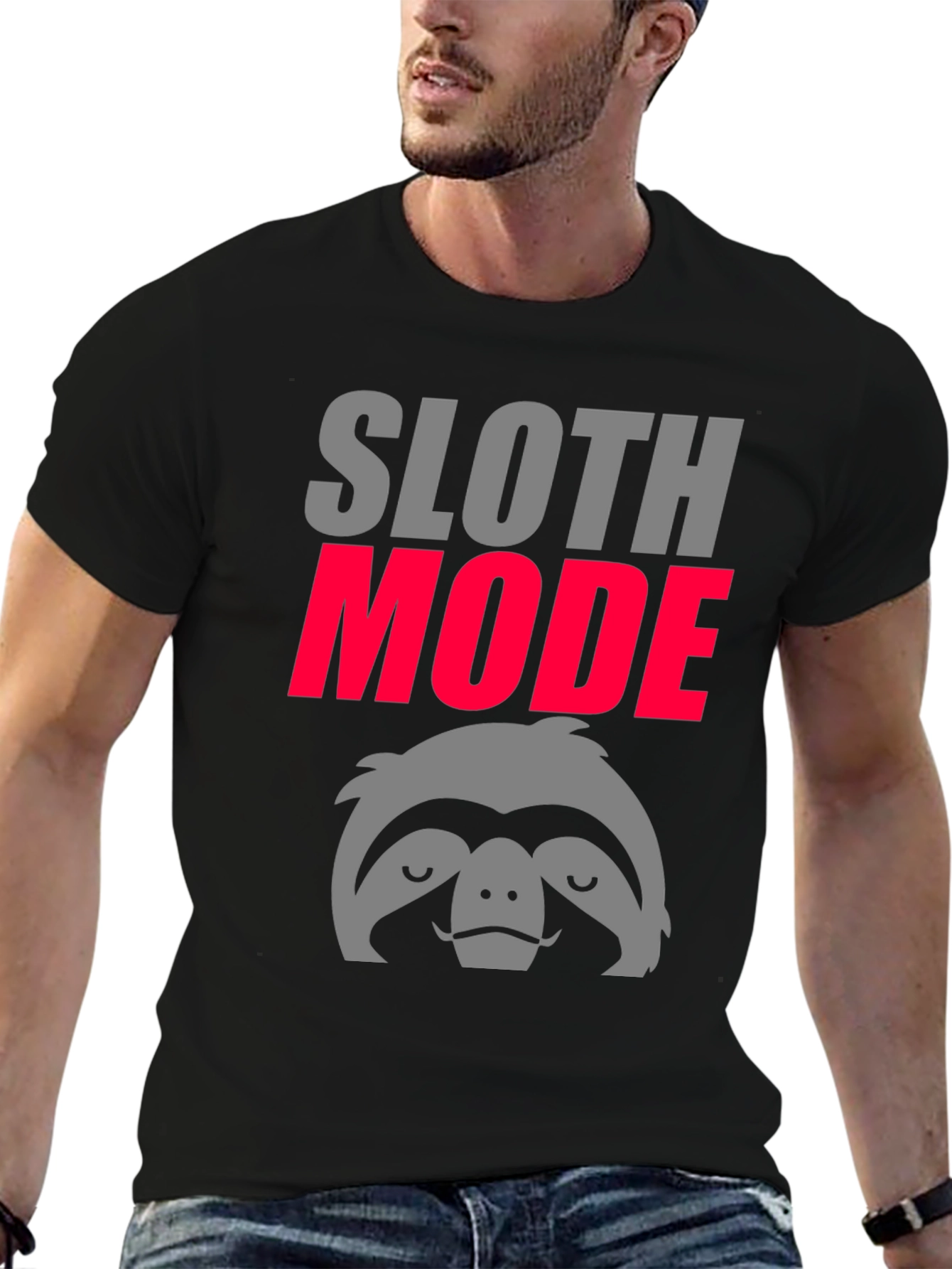 Sloth Mode Graphic Tee - Lazy Day Comfort