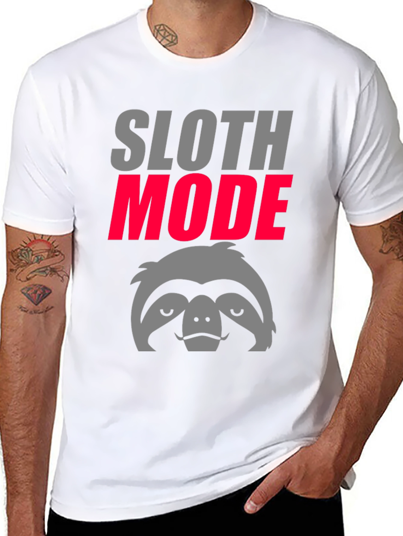Sloth Mode Graphic Tee - Lazy Day Comfort