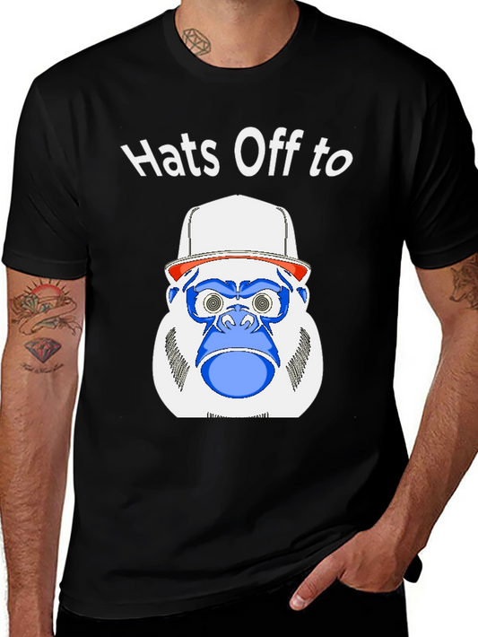 Hats Off To T-Shirt - Funky Gorilla Graphic Tee