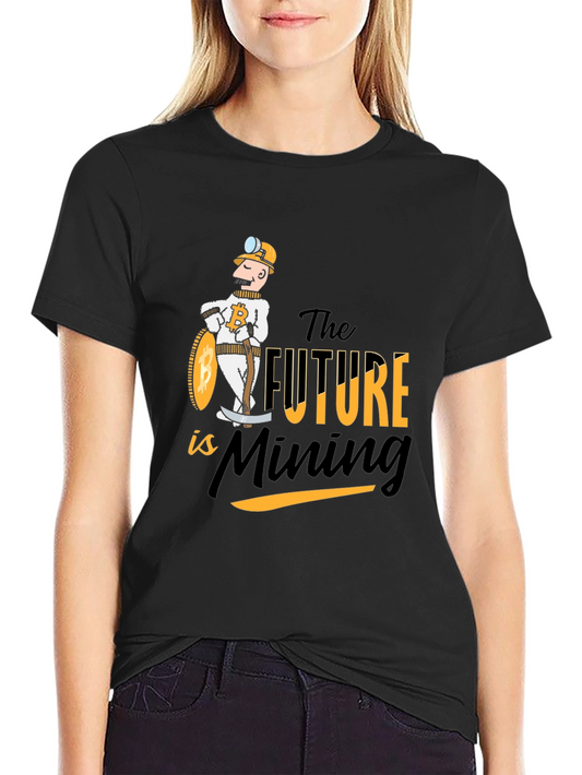 Bitcoin Mining T-Shirt - The Future is Mining Crypto Tee