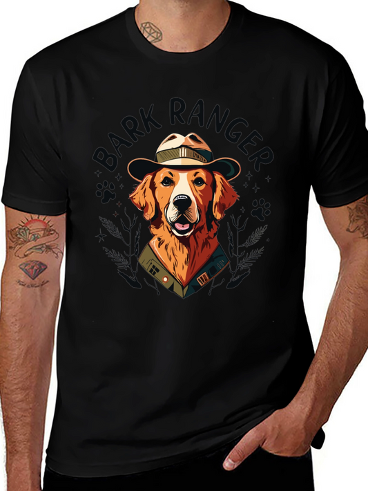 Bark Ranger T-Shirt - Golden Retriever Dog Design