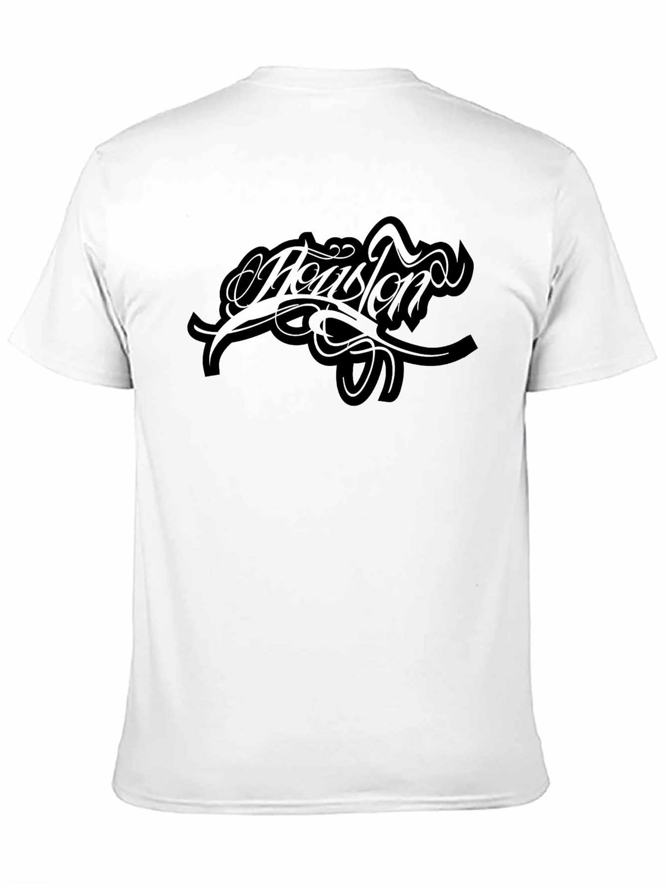Mens Black Graphic Tee - Houston