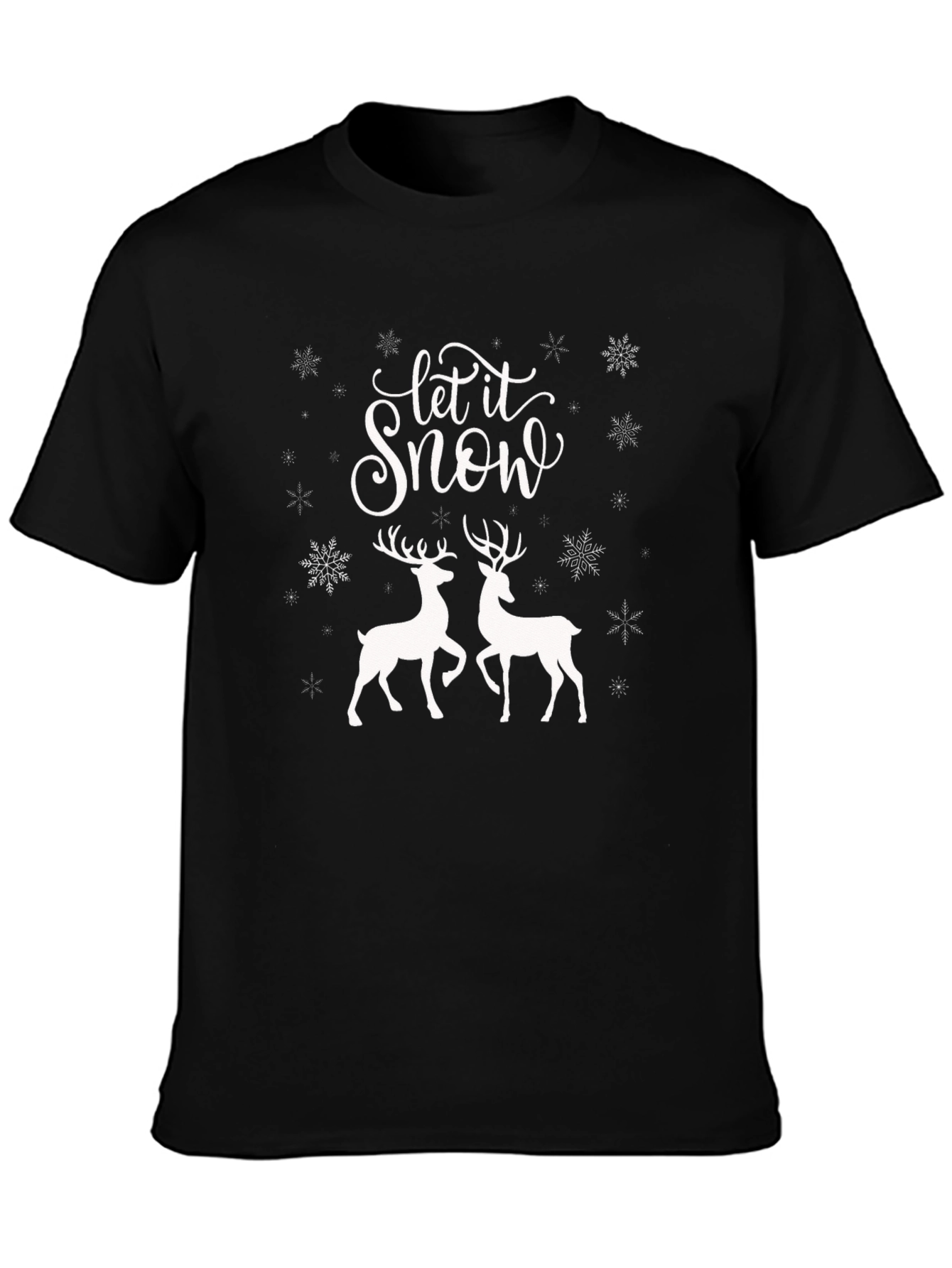 Let it Snow Reindeer Holiday T-Shirt