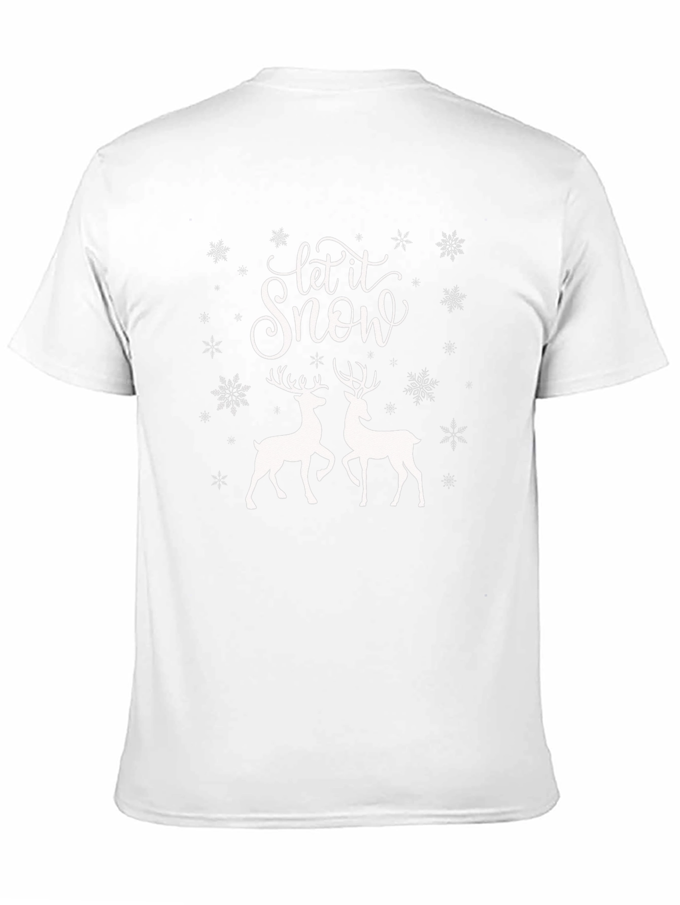 Let it Snow Reindeer Holiday T-Shirt