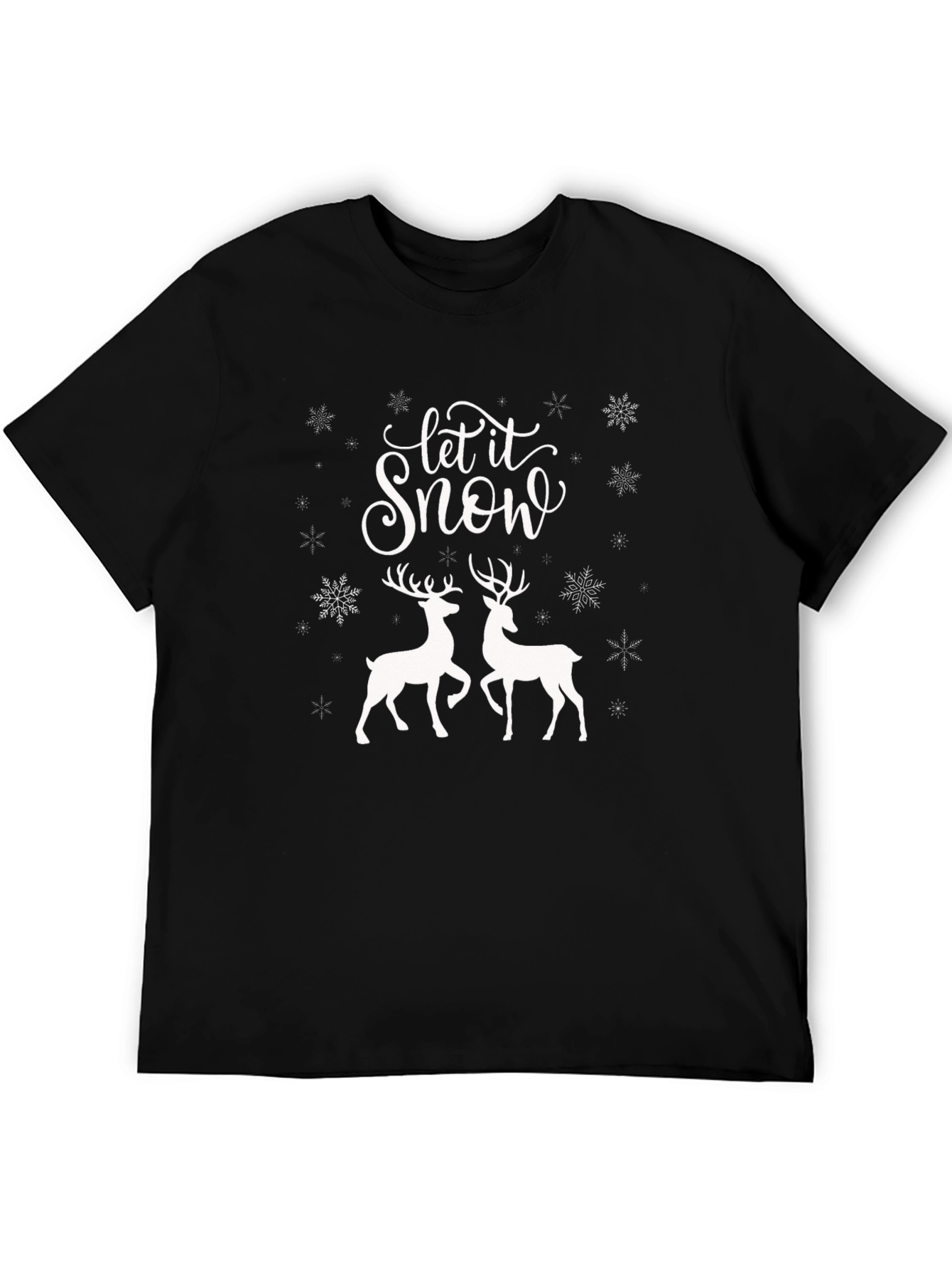 Let it Snow Reindeer Holiday T-Shirt