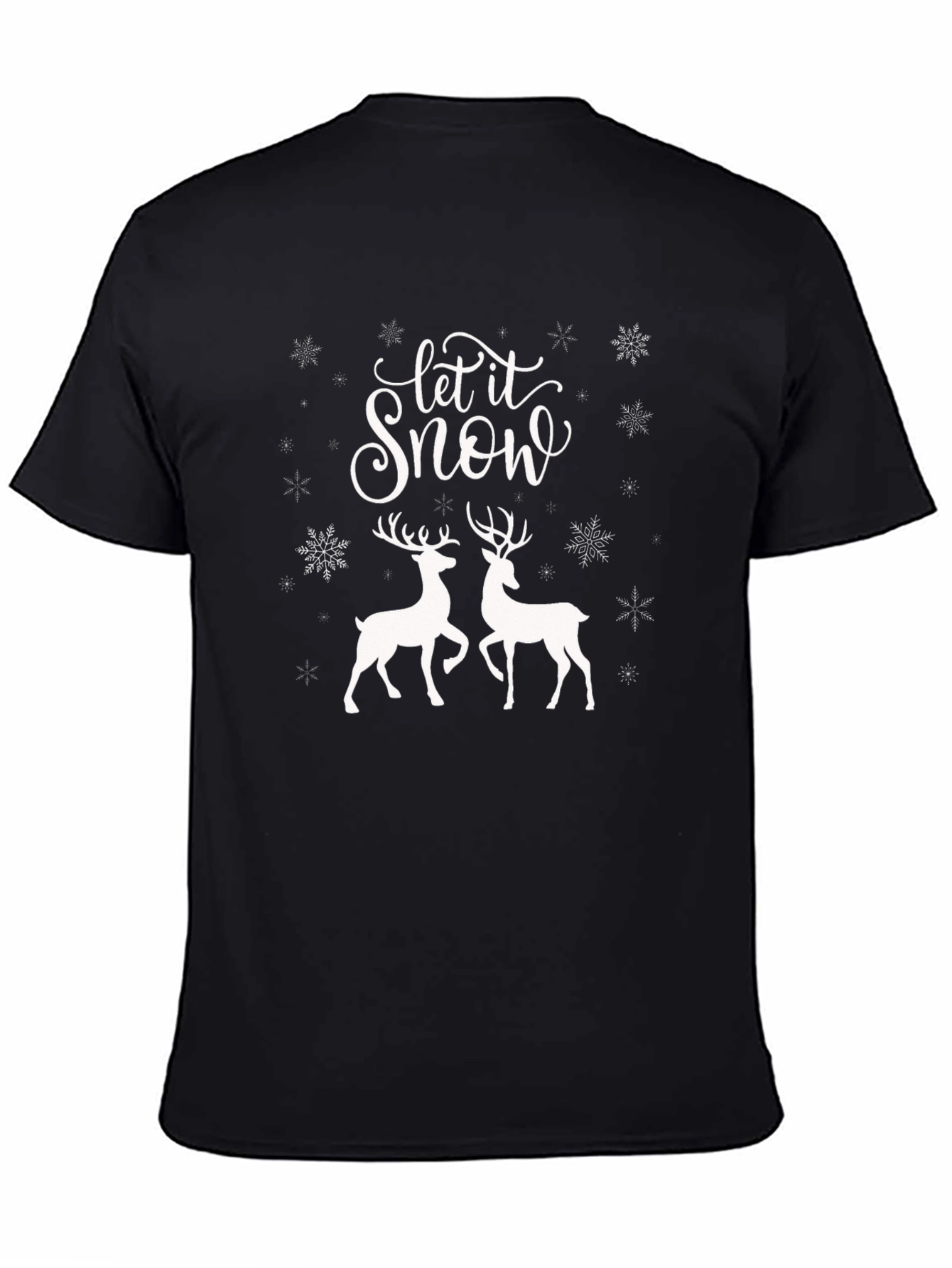 Let it Snow Reindeer Holiday T-Shirt