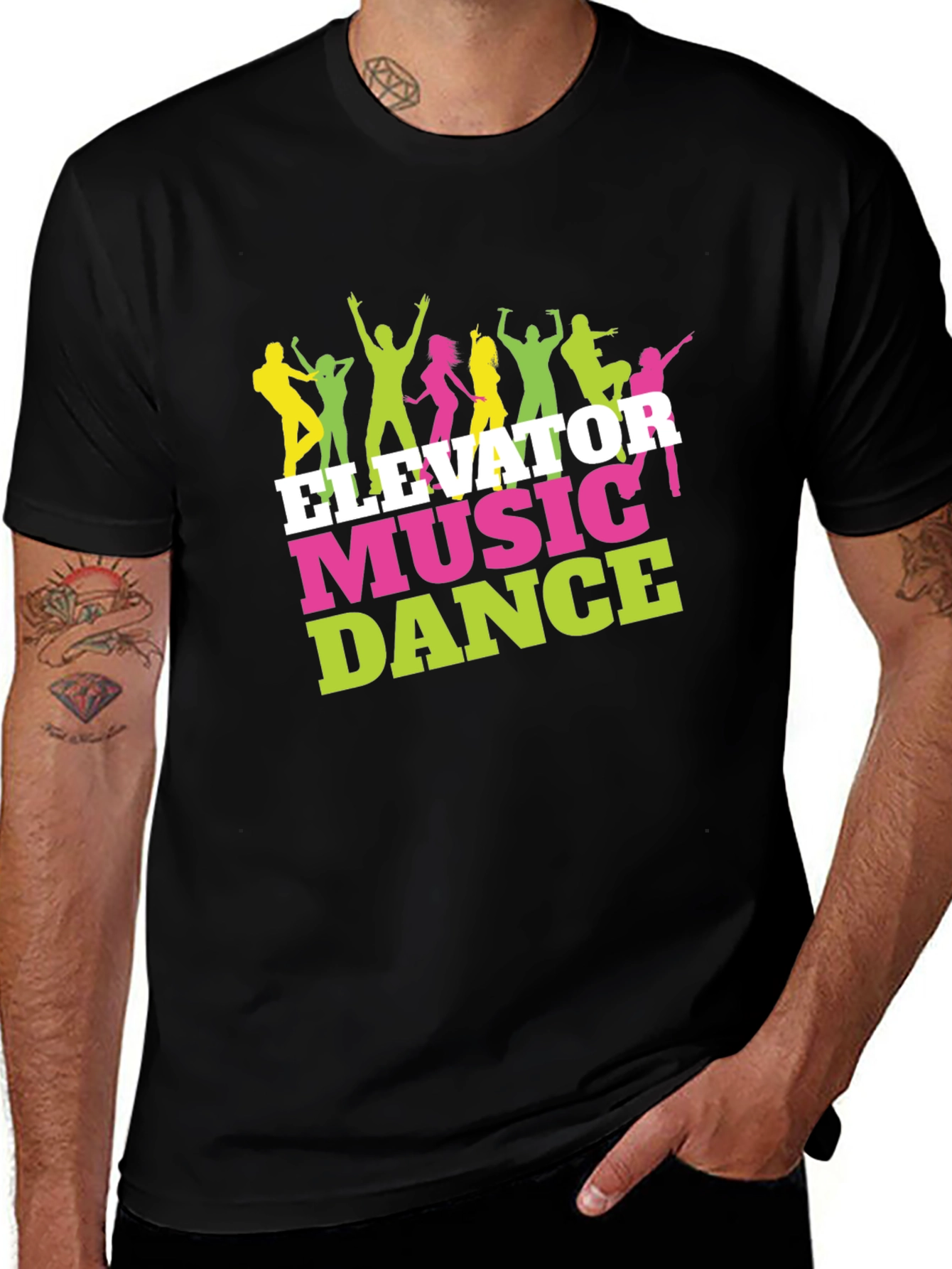 Elevator Music Dance Graphic Tee - Party T-Shirt