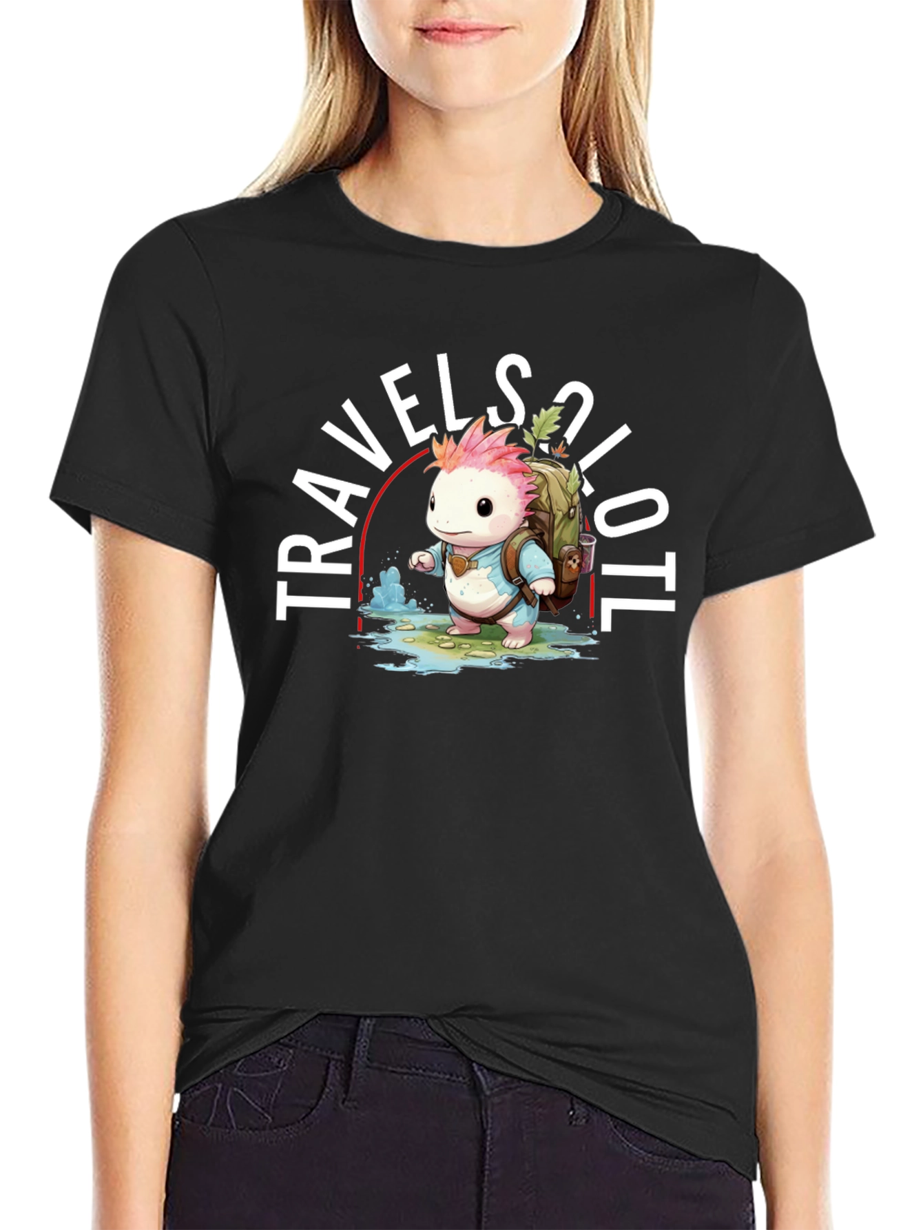 Travel Axolotl T-Shirt