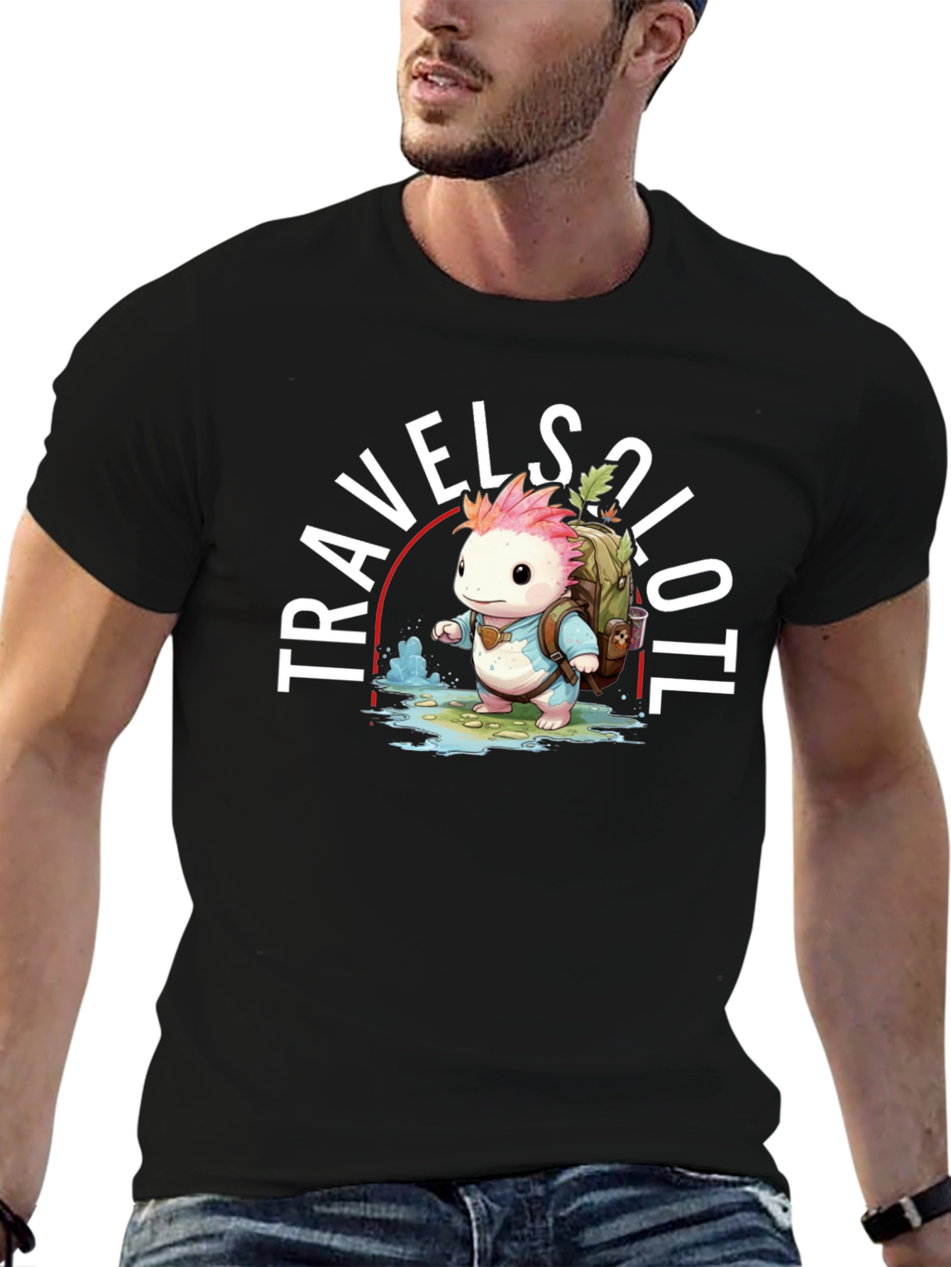 Travel Axolotl T-Shirt