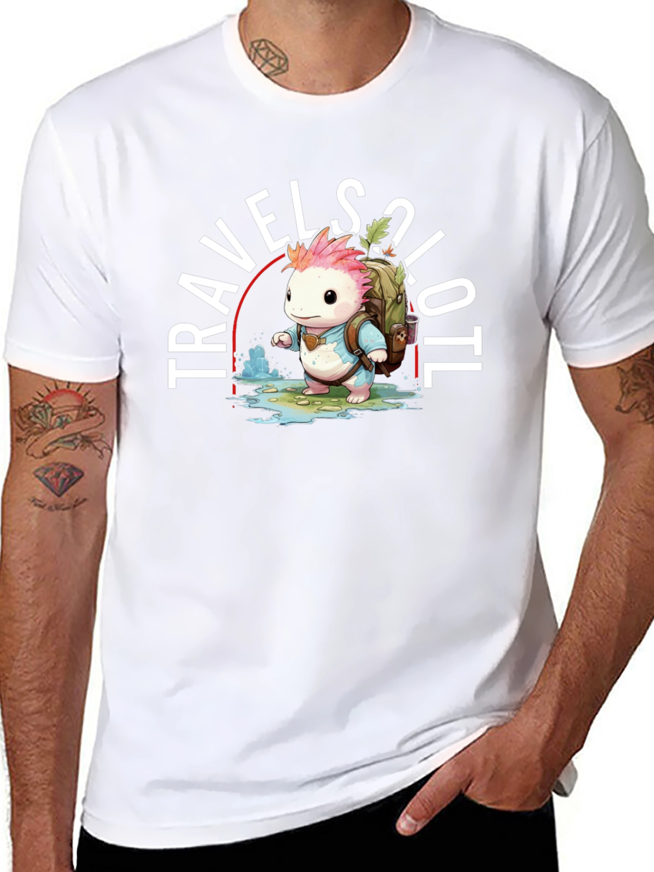 Travel Axolotl T-Shirt