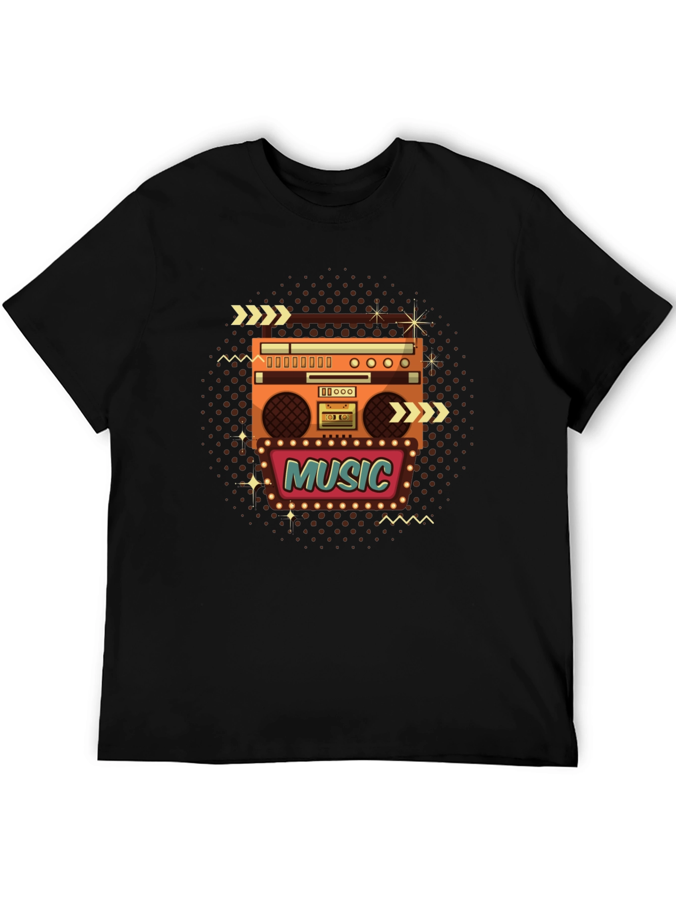 Retro Music Boombox T-Shirt