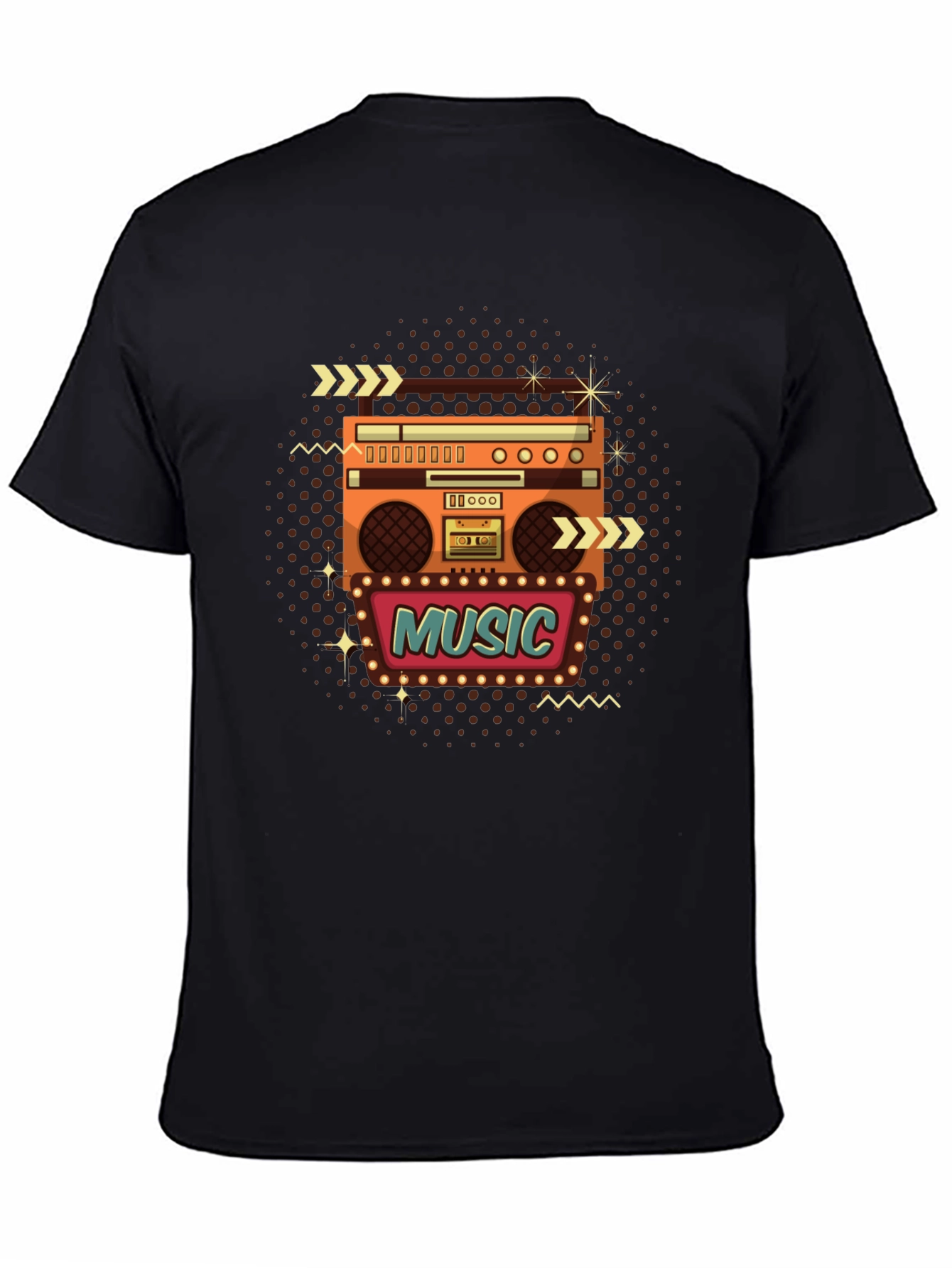 Retro Music Boombox T-Shirt
