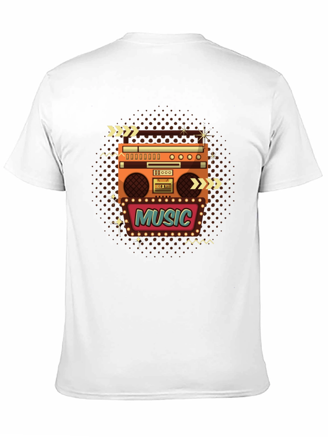 Retro Music Boombox T-Shirt
