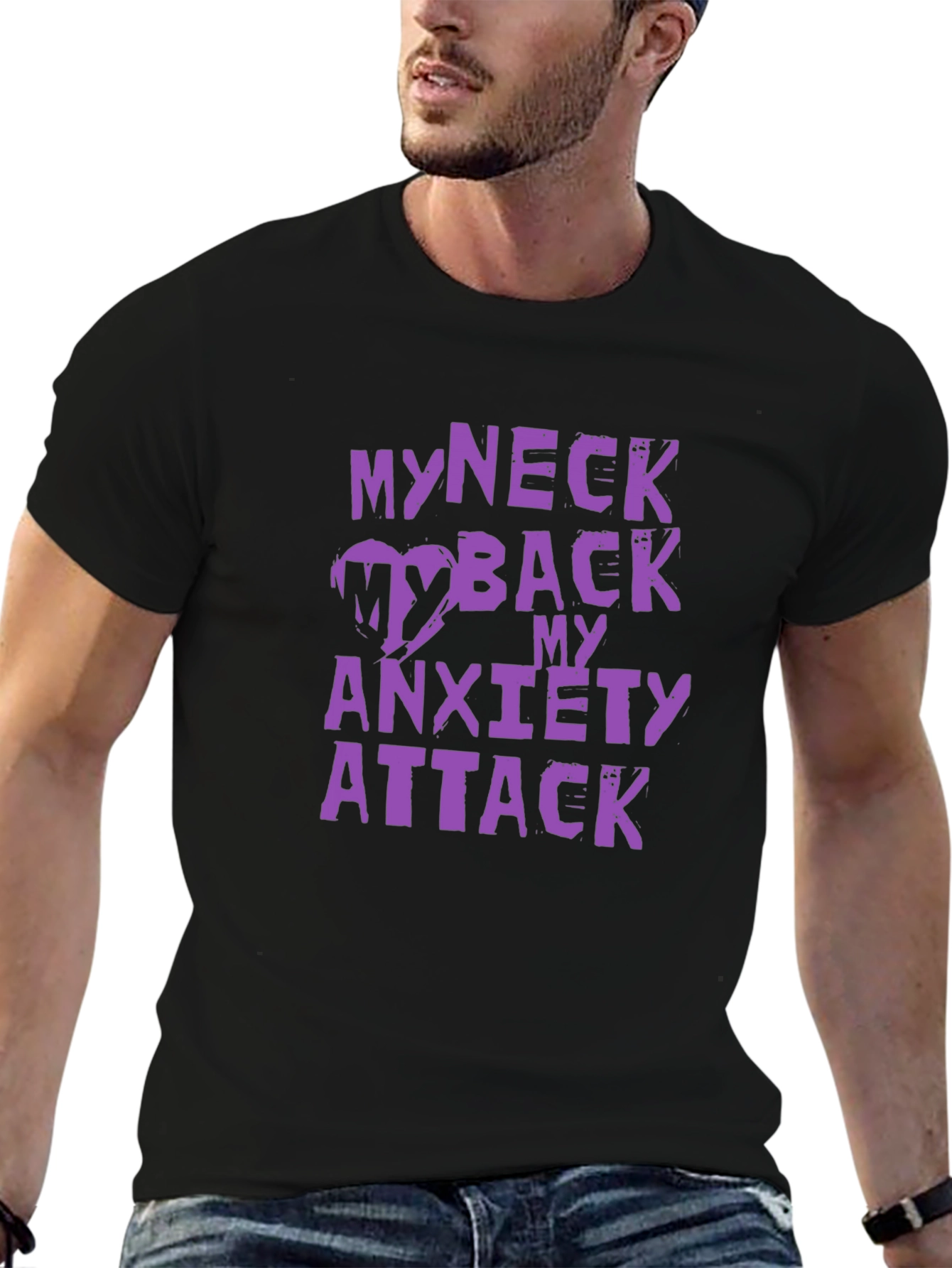 My Neck My Back Anxiety Attack Graphic Tee