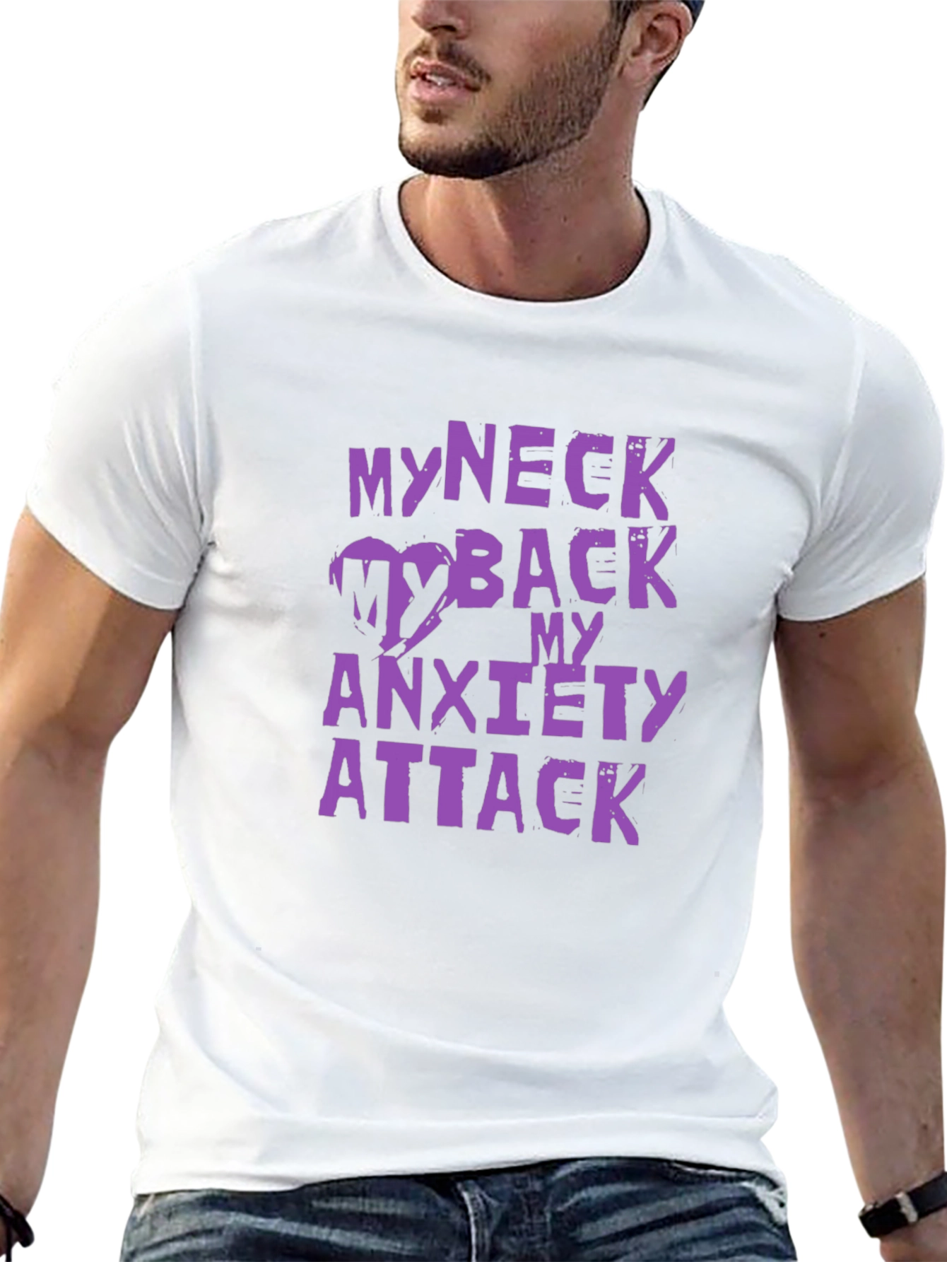 My Neck My Back Anxiety Attack Graphic Tee