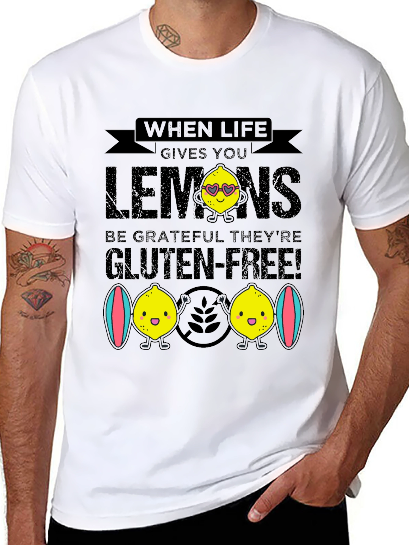 Funny Gluten-Free Lemon Graphic Tee