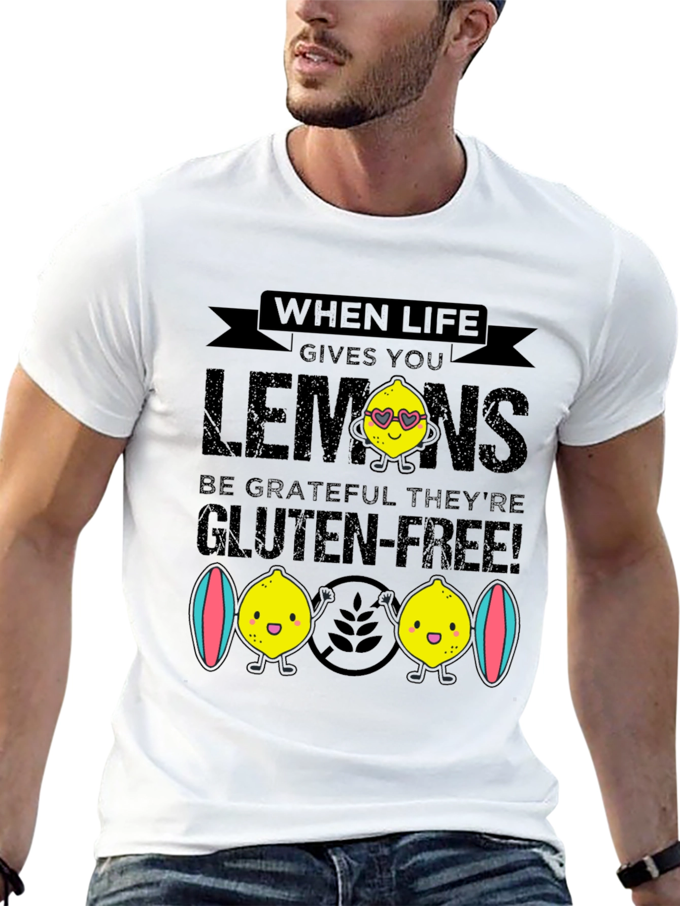 Funny Gluten-Free Lemon Graphic Tee