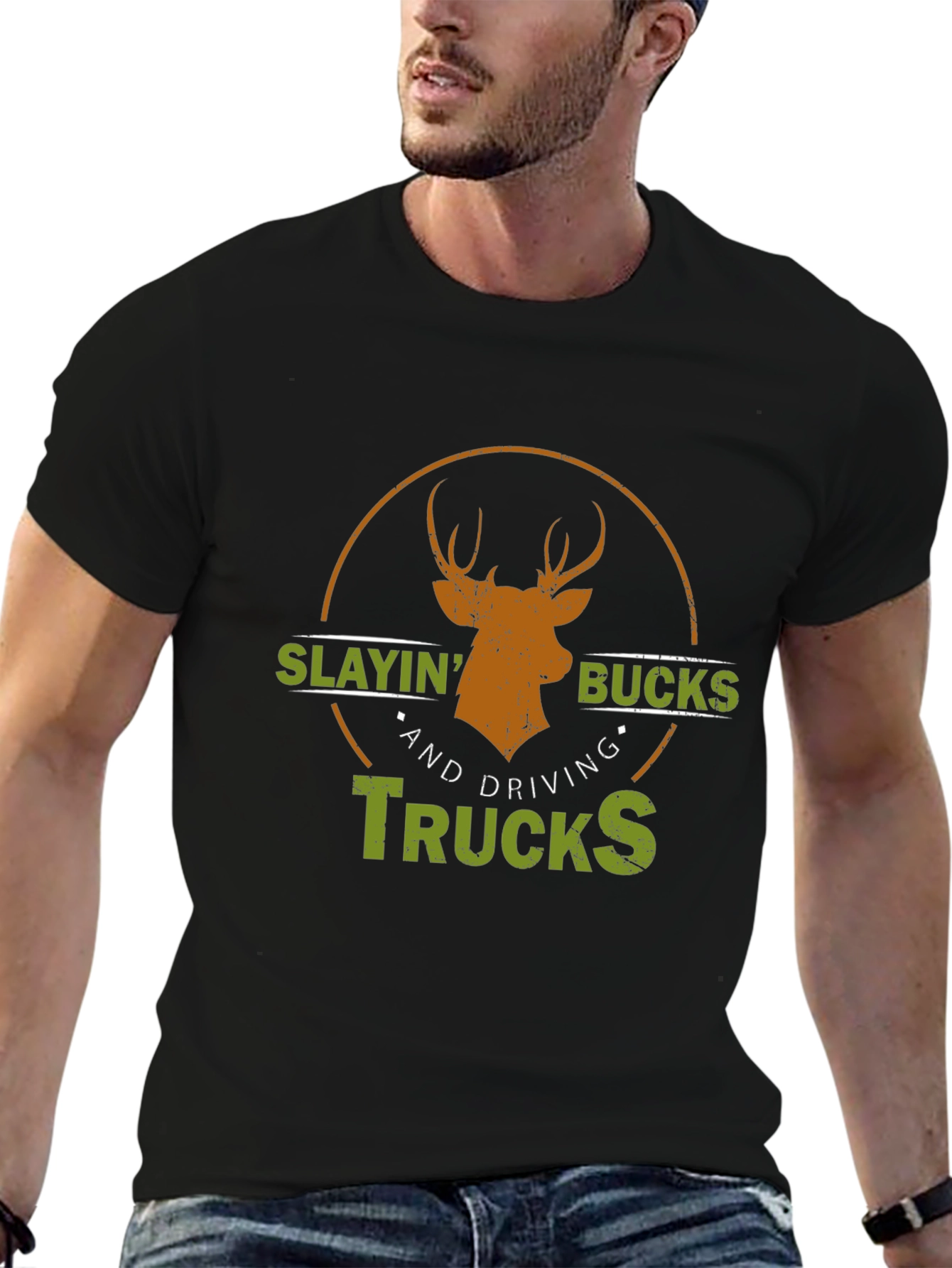 Slayin Bucks & Driving Trucks Graphic Tee