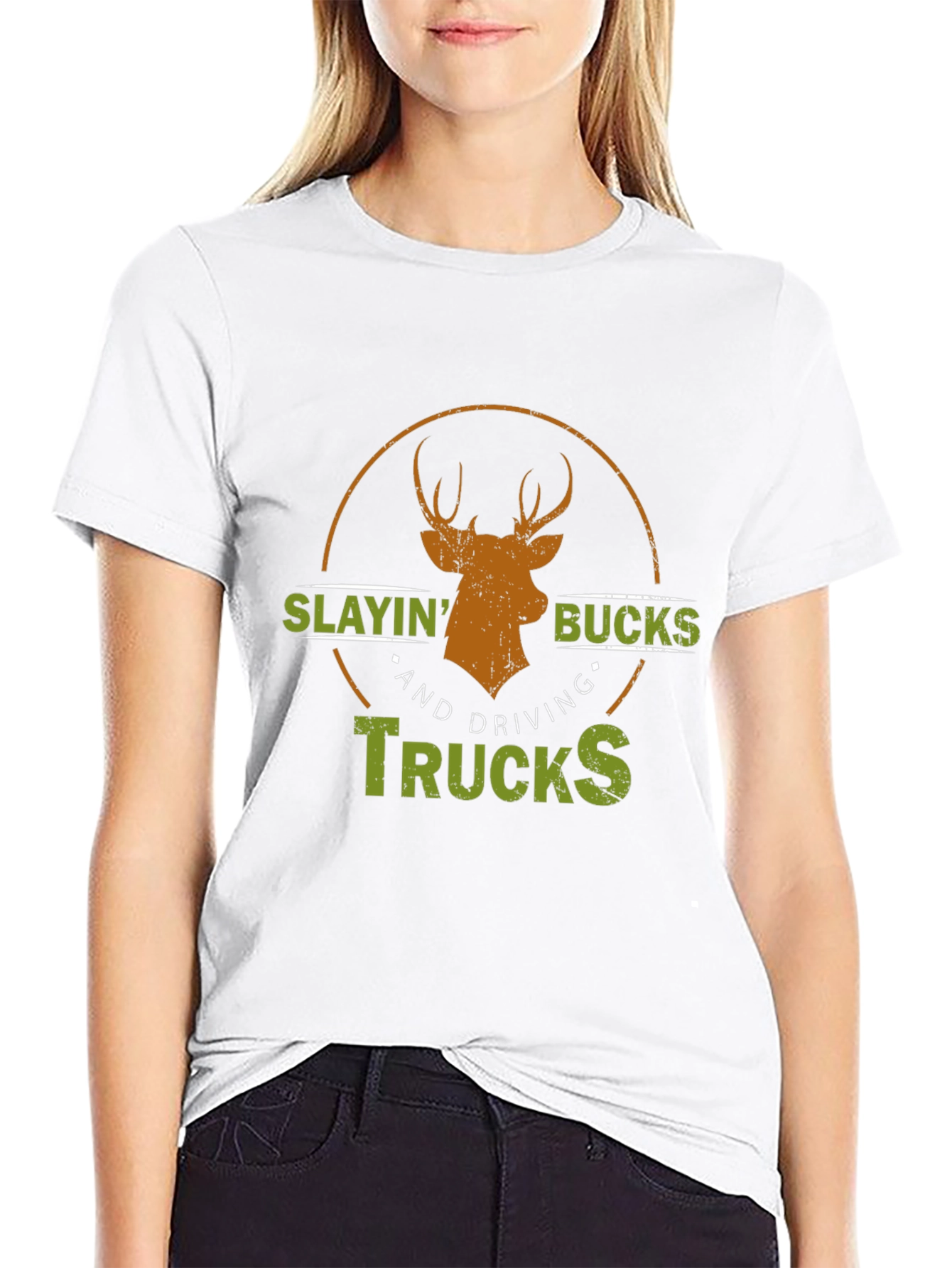 Slayin Bucks & Driving Trucks Graphic Tee