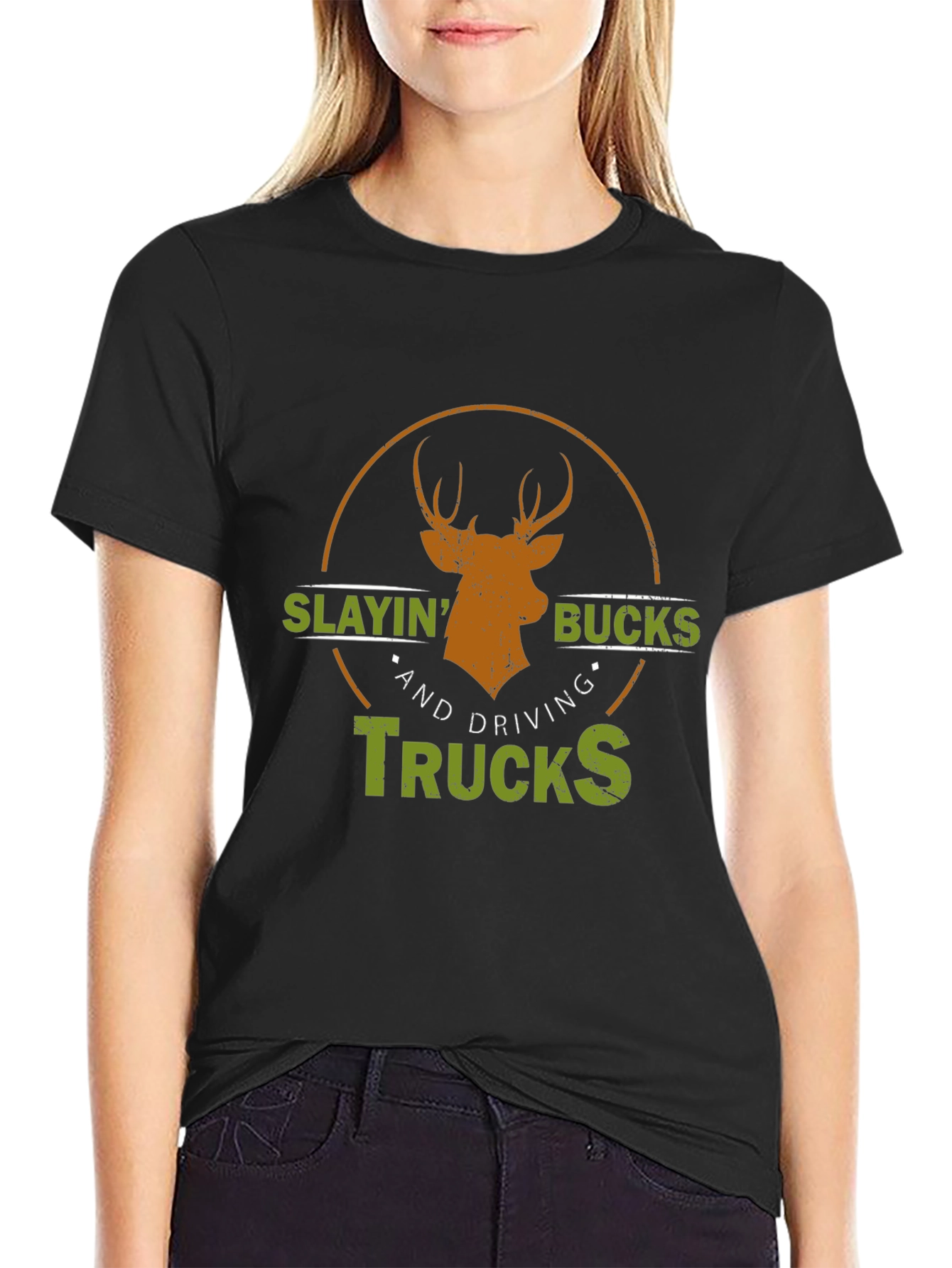 Slayin Bucks & Driving Trucks Graphic Tee