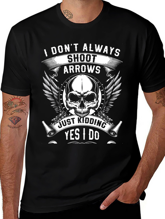Skull & Arrow Graphic Tee - Archers Humor