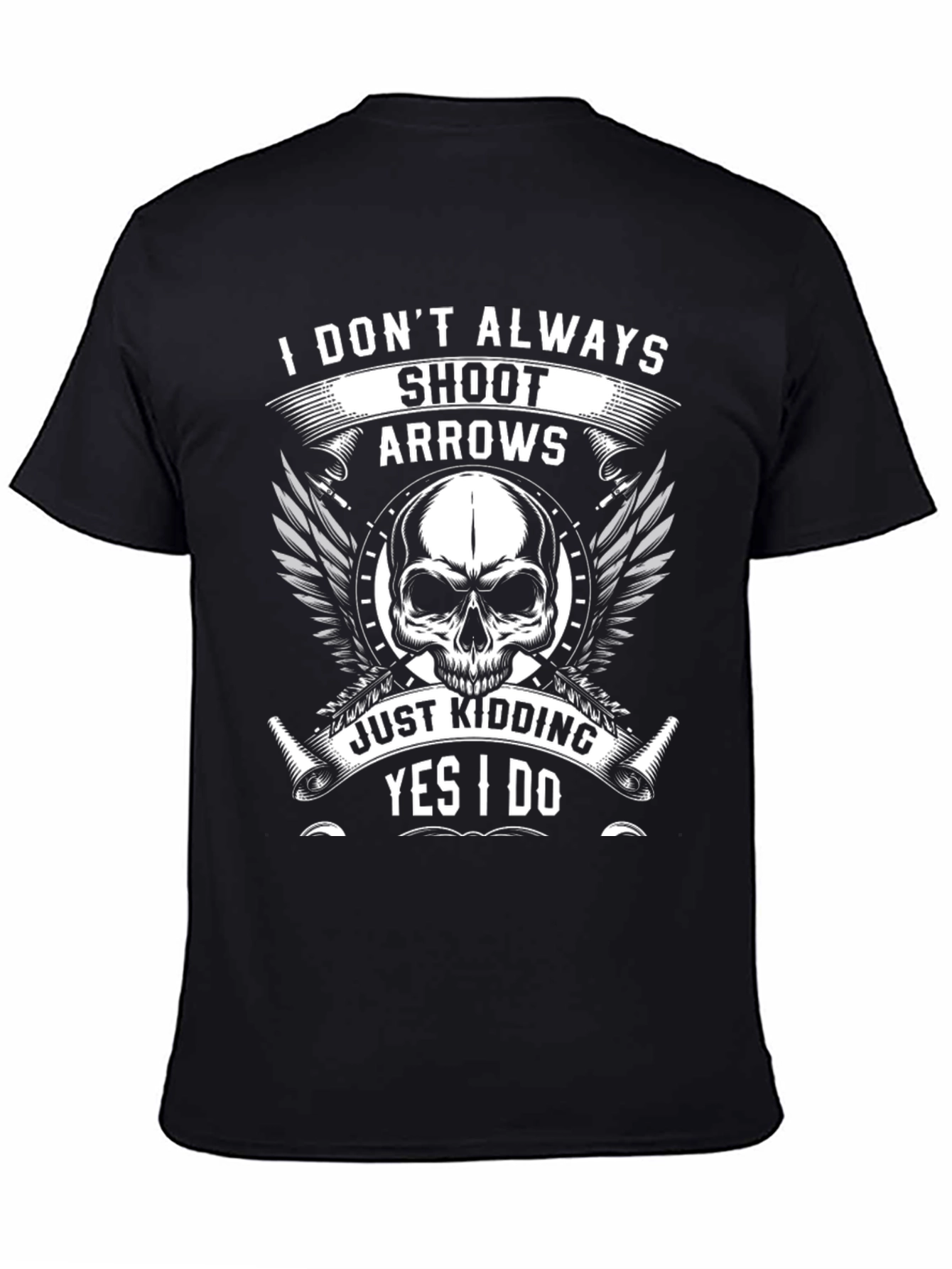 Skull & Arrow Graphic Tee - Archers Humor