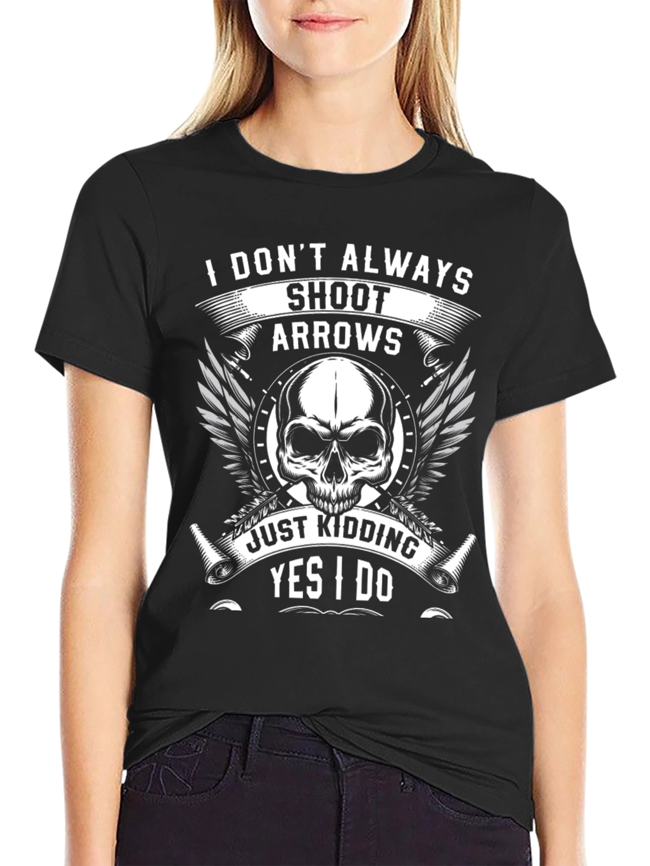 Skull & Arrow Graphic Tee - Archers Humor