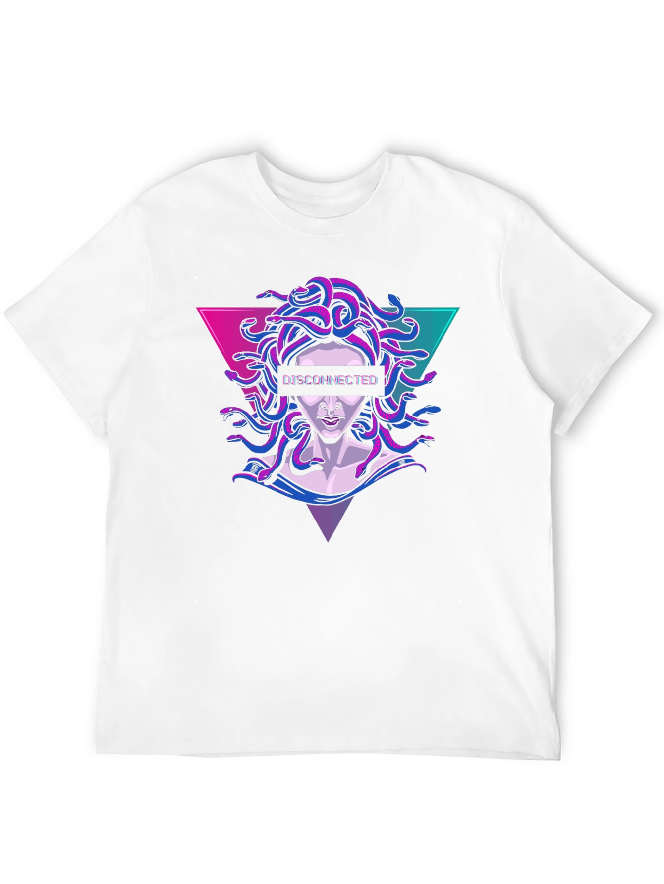 Disconnected Medusa Graphic Tee - Retro Style
