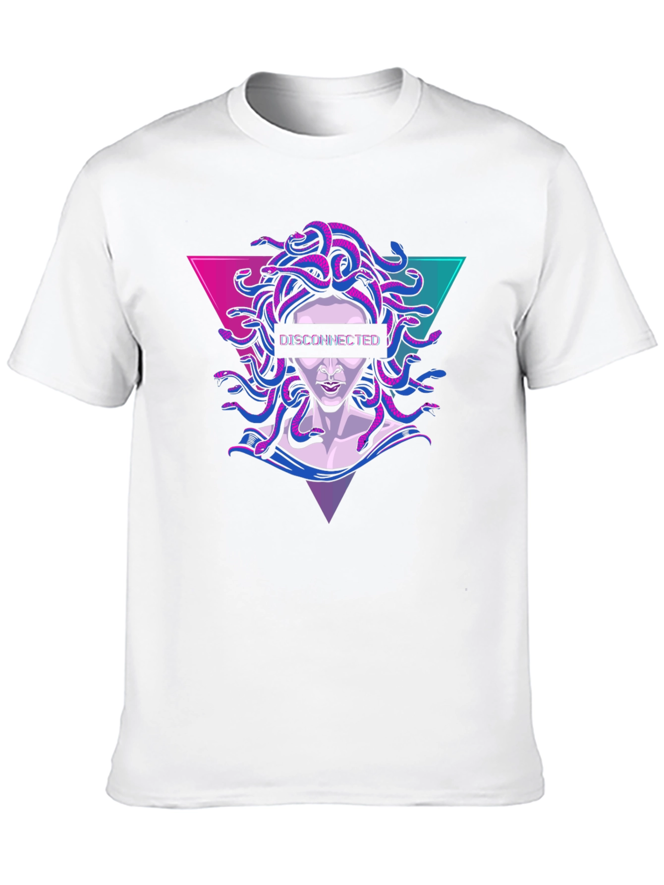 Disconnected Medusa Graphic Tee - Retro Style