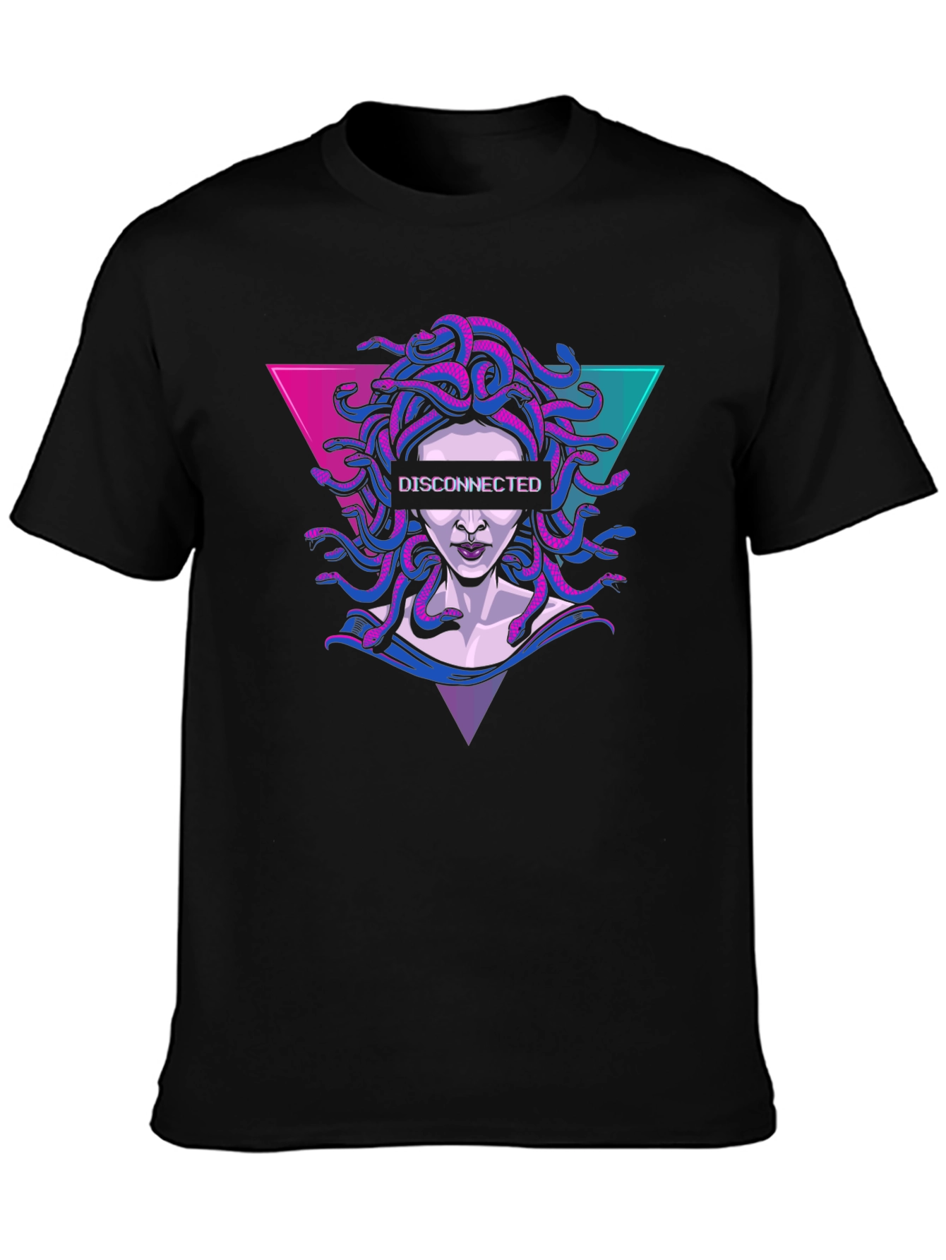 Disconnected Medusa Graphic Tee - Retro Style