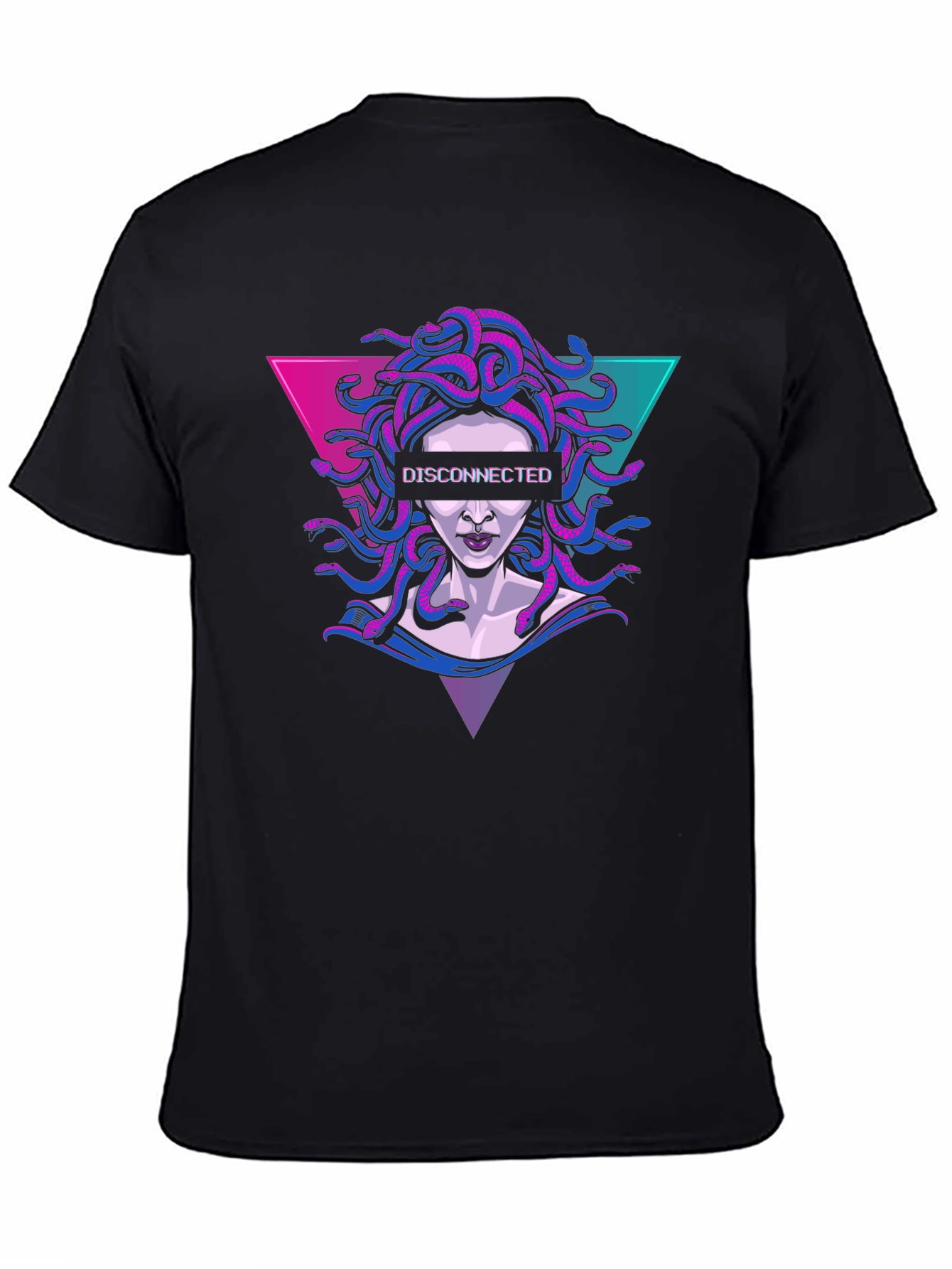 Disconnected Medusa Graphic Tee - Retro Style