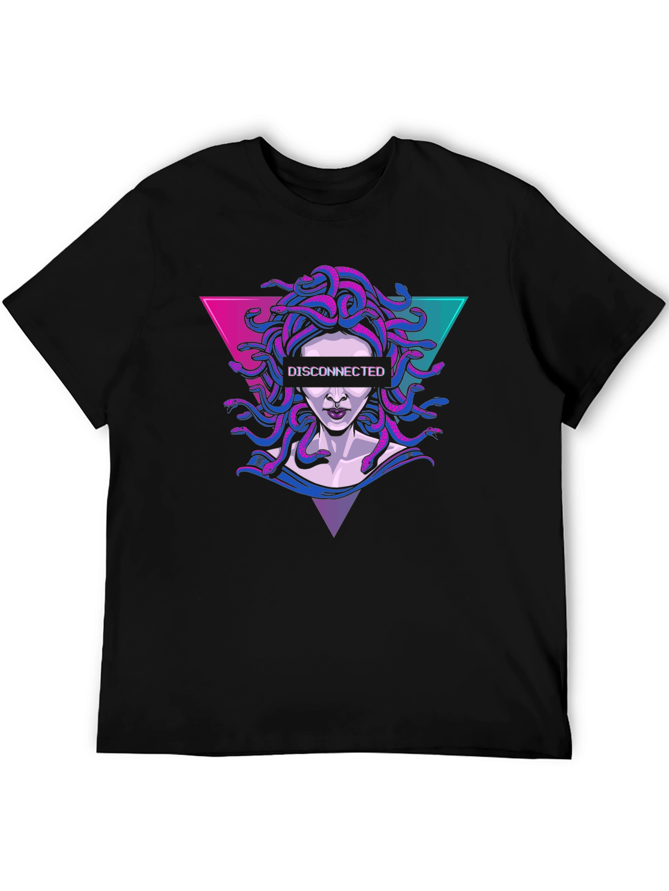 Disconnected Medusa Graphic Tee - Retro Style