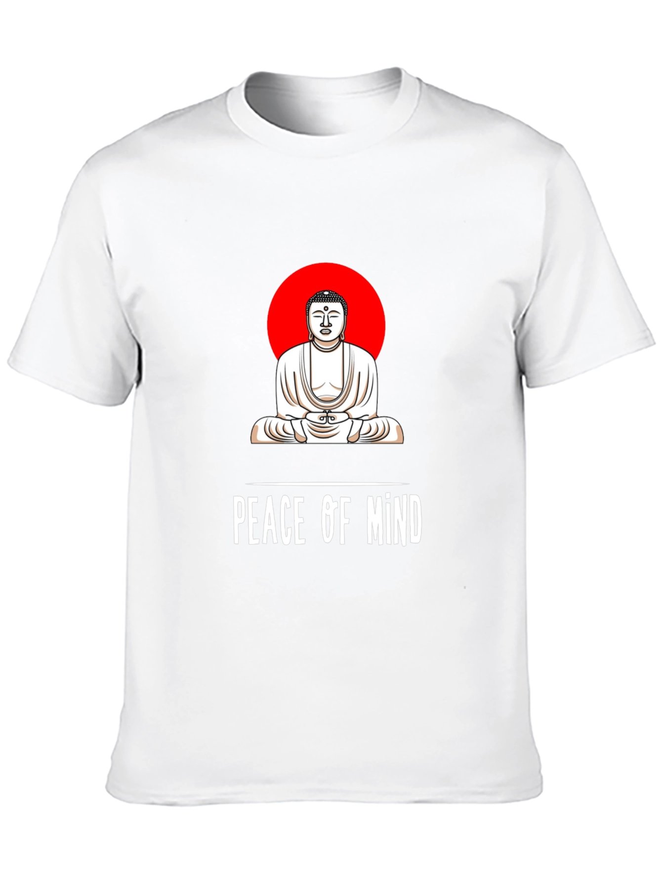 Peace of Mind Buddha Graphic Tee - Black