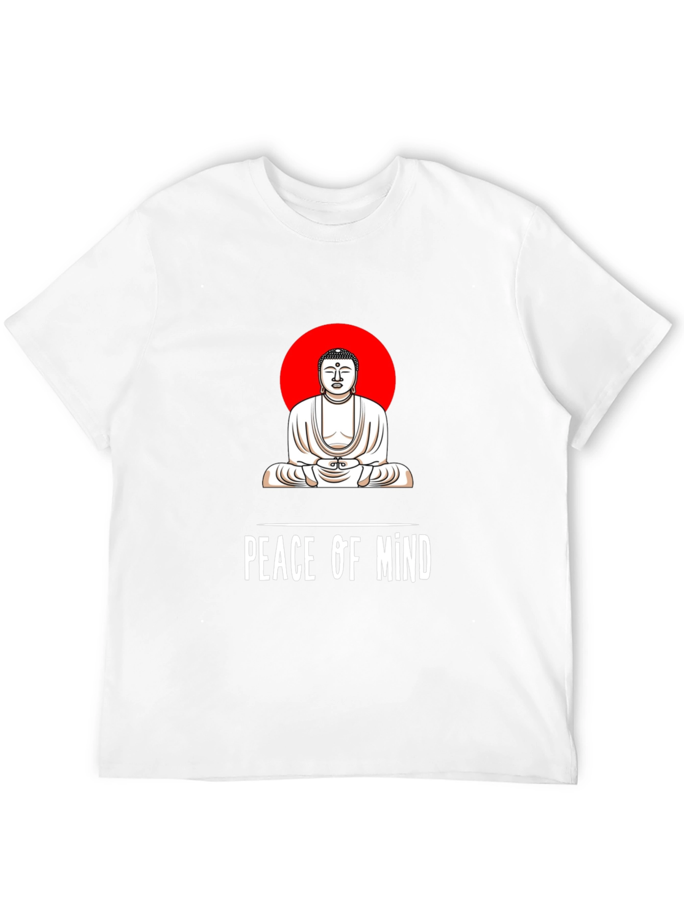 Peace of Mind Buddha Graphic Tee - Black