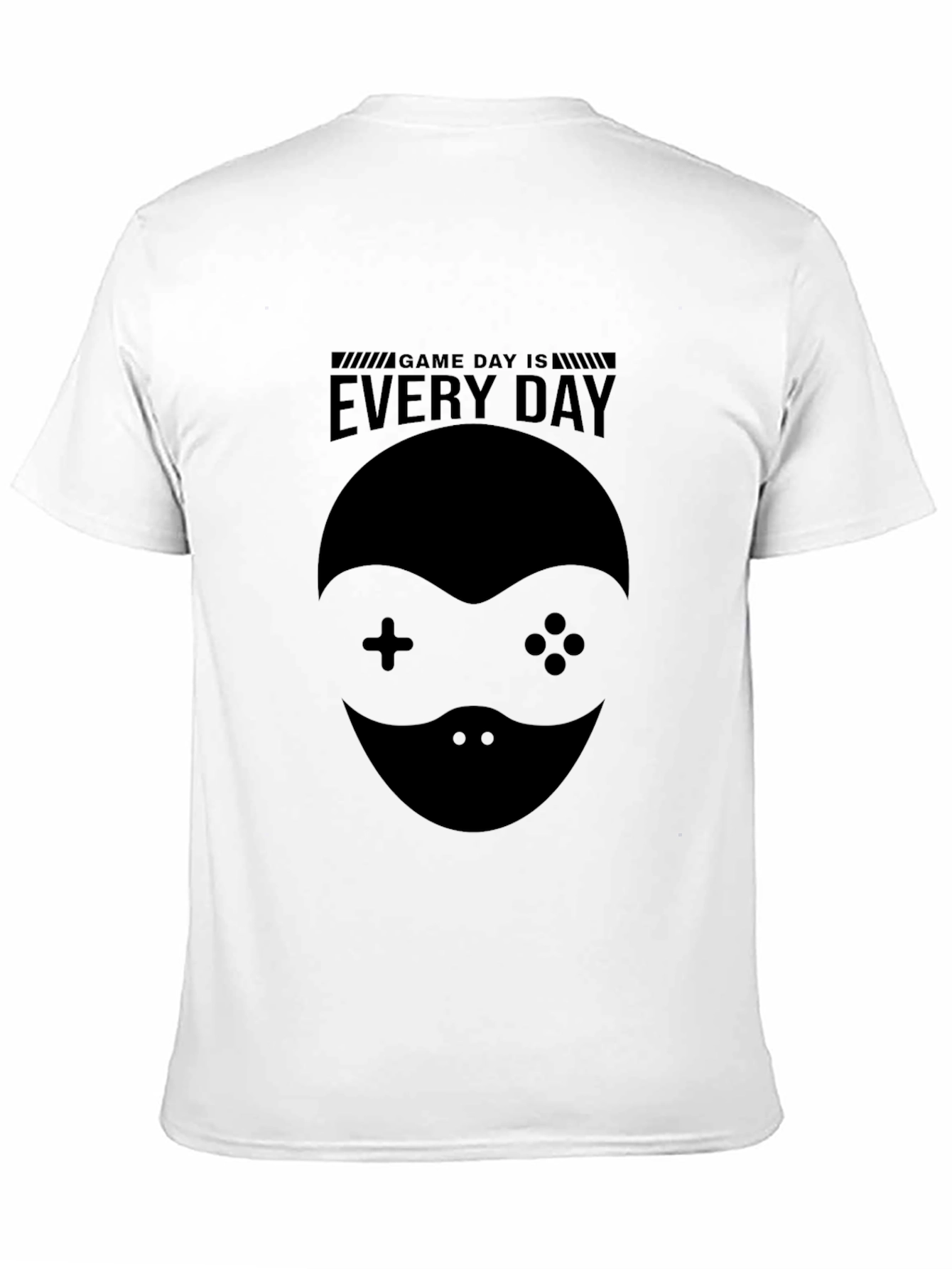 Game Day Is Everyday Black Graphic T-Shirt