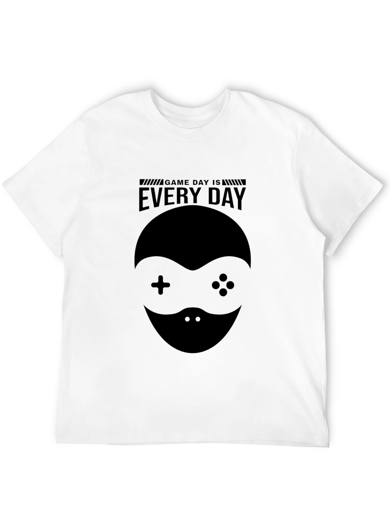 Game Day Is Everyday Black Graphic T-Shirt