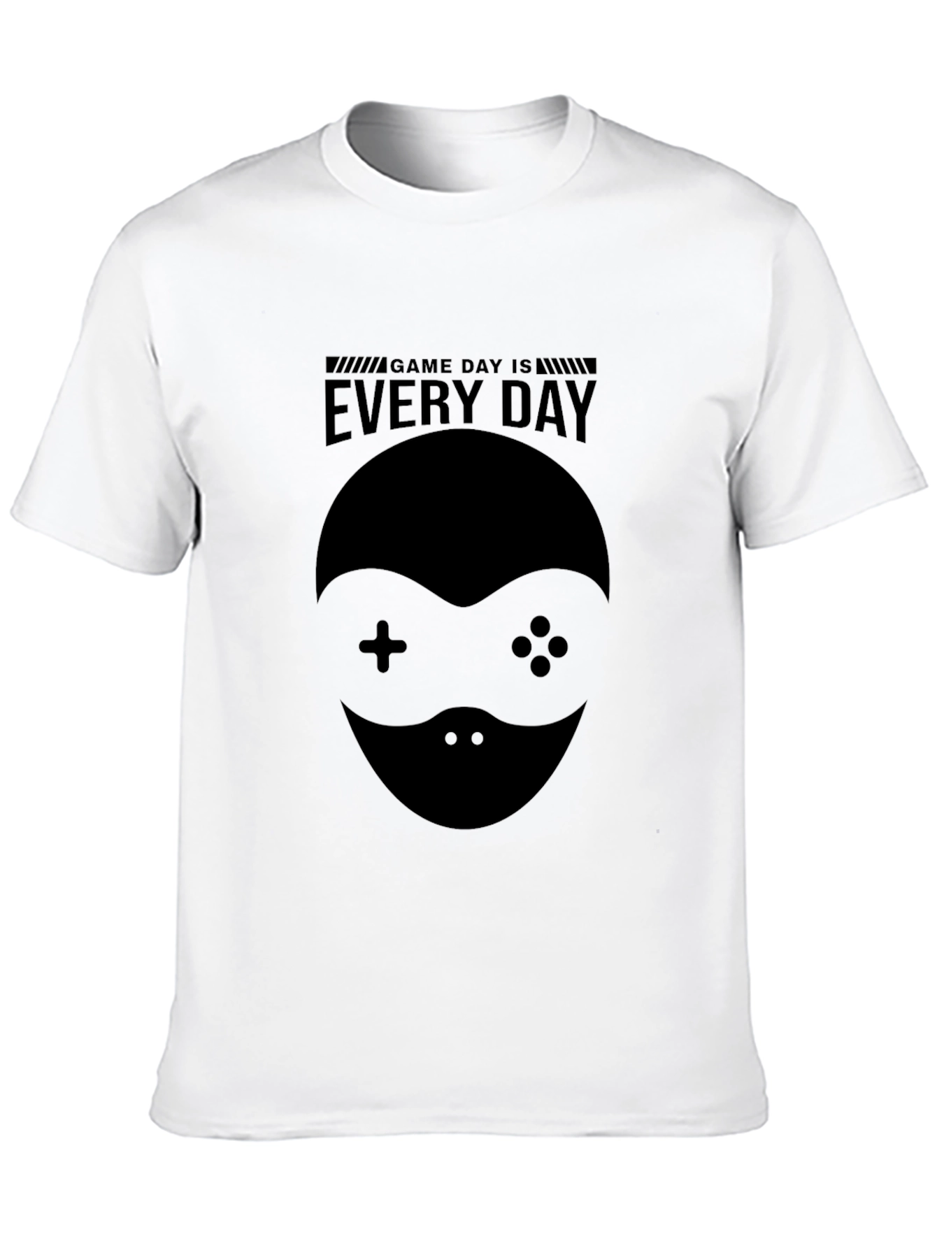 Game Day Is Everyday Black Graphic T-Shirt