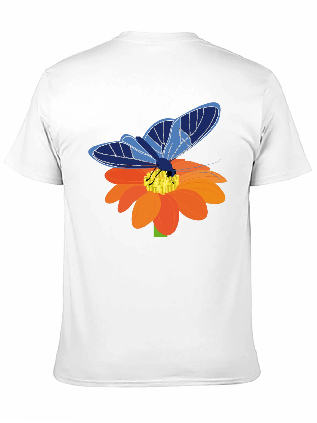 Butterfly on Flower Graphic T-Shirt